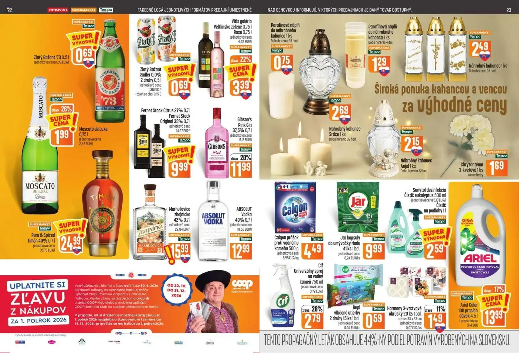 COOP Jednota leták - platný leták od 15.10.2026 strana 12 z 15