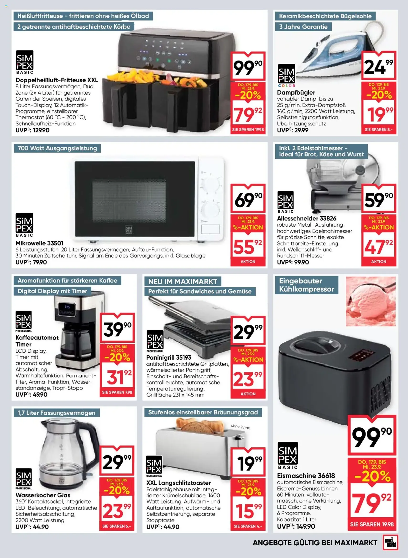 Maximarkt Flugblatt - Gültiger Prospekt ab 17.09.2026, Seite 17 von insgesamt 24