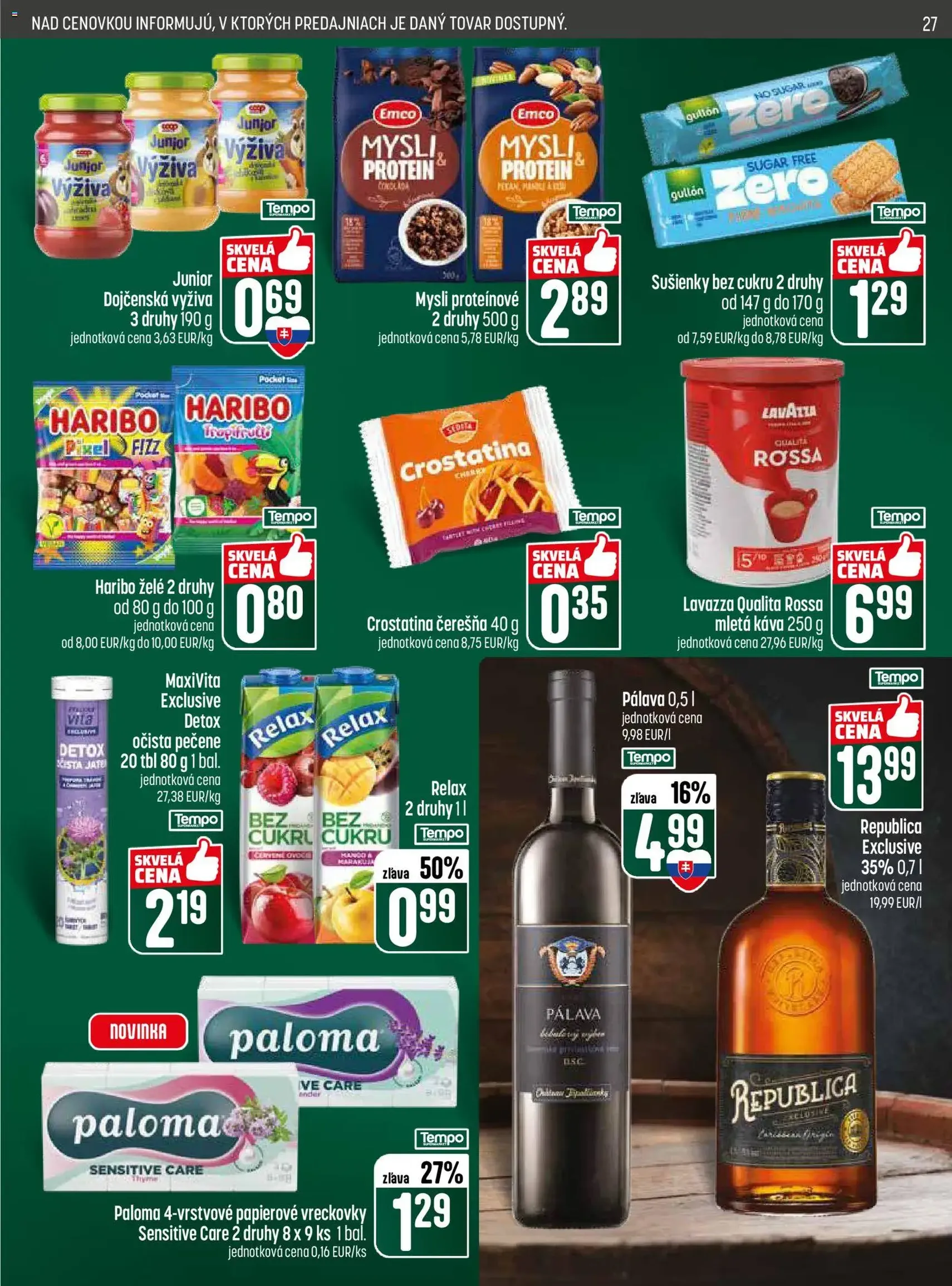 COOP Jednota leták - platný leták od 16.04.2026 strana 27 z 29