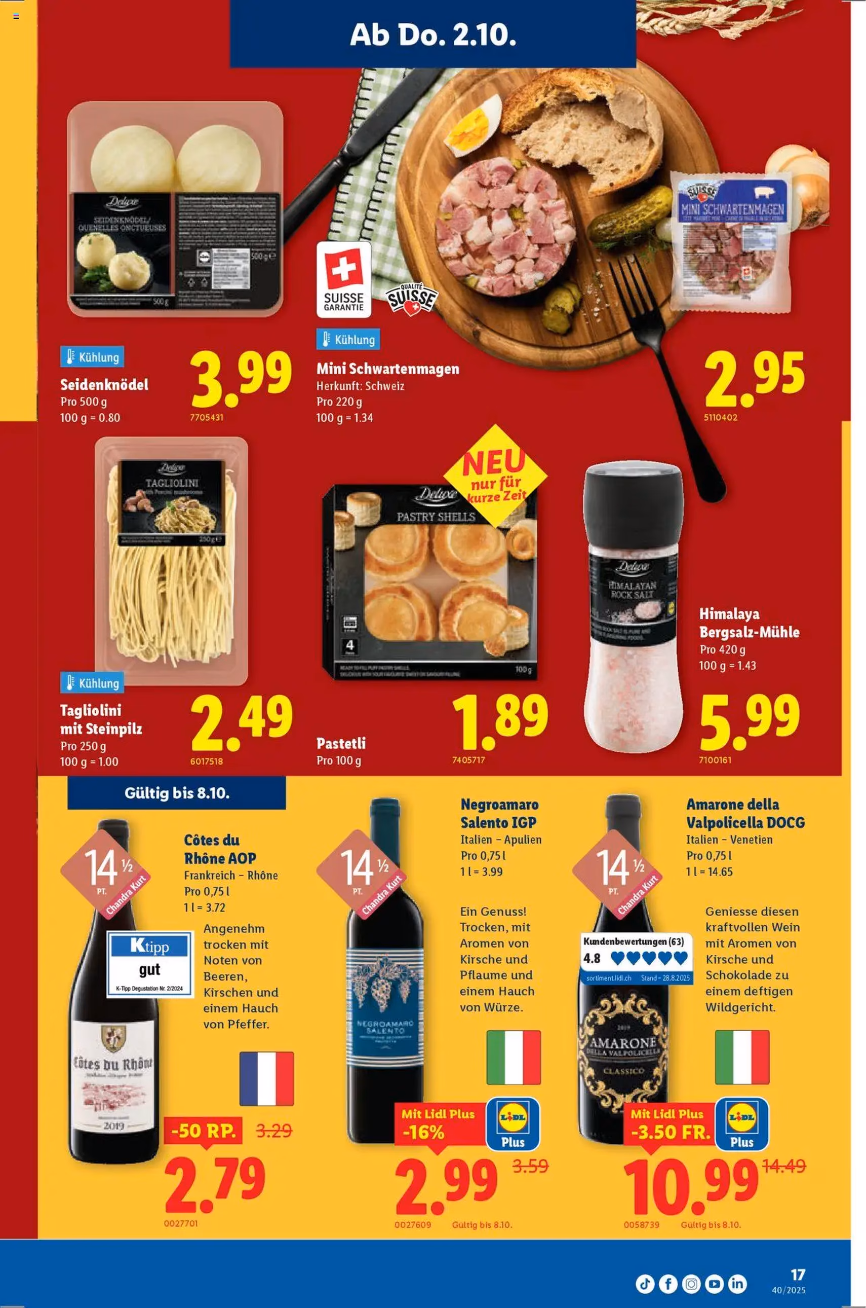 Lidl Aktionen - Gültiger Prospekt ab 02.10.2025, Seite 17 von insgesamt 36