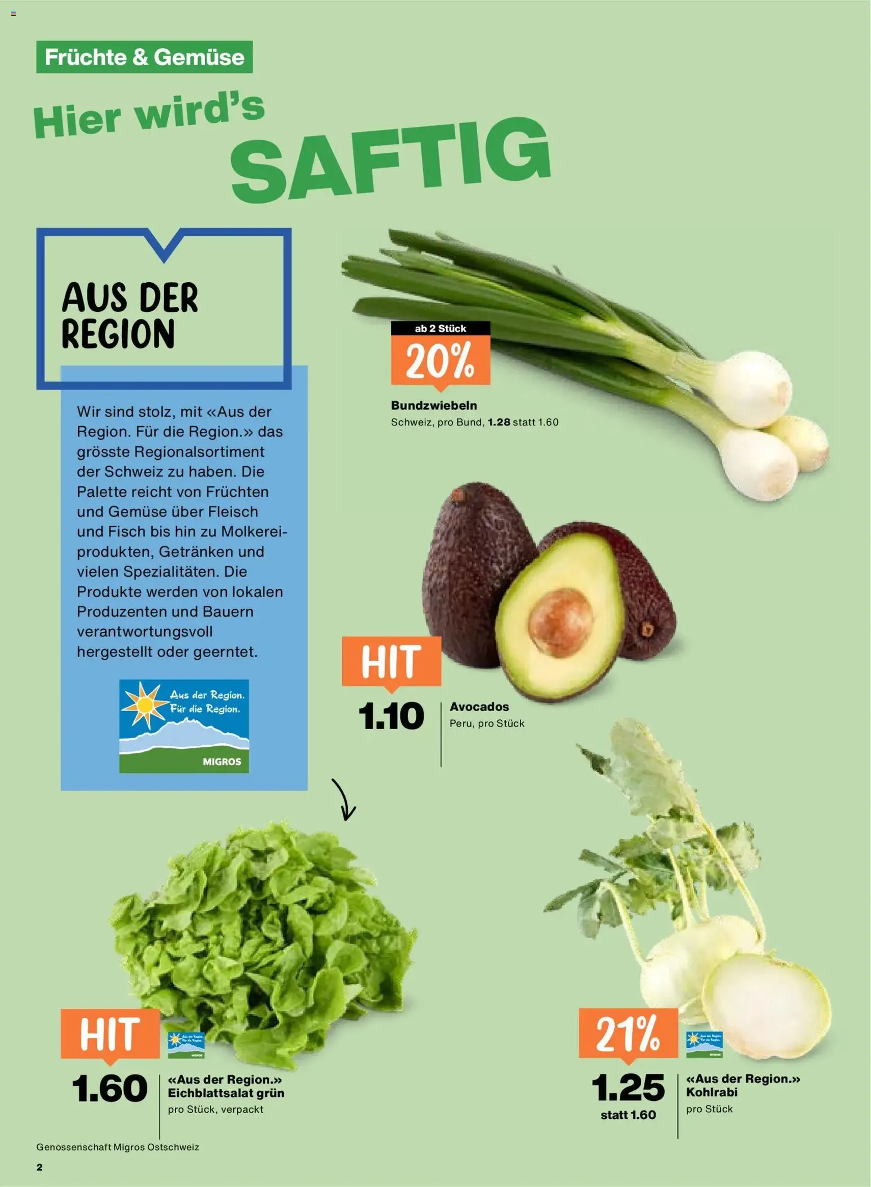 Migros aktionen - Gültiger Prospekt ab 02.07.2026, Seite 2 von insgesamt 24