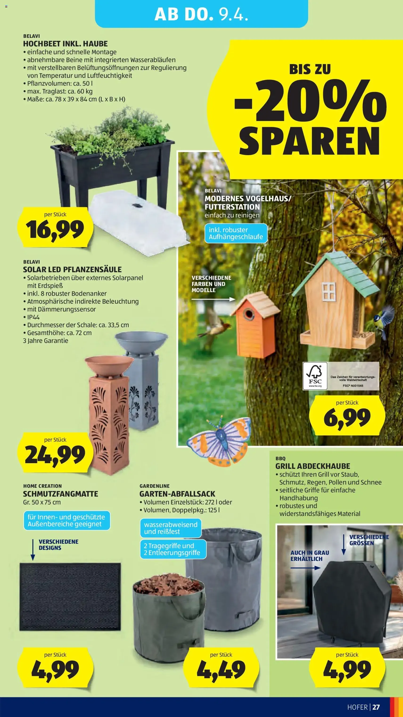 Hofer Flugblatt - Gültiger Prospekt ab 01.04.2026, Seite 31 von insgesamt 41