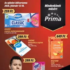 CBA Príma Akciós újság - szórólap előnézete érvényes 2026.02.12. -tól