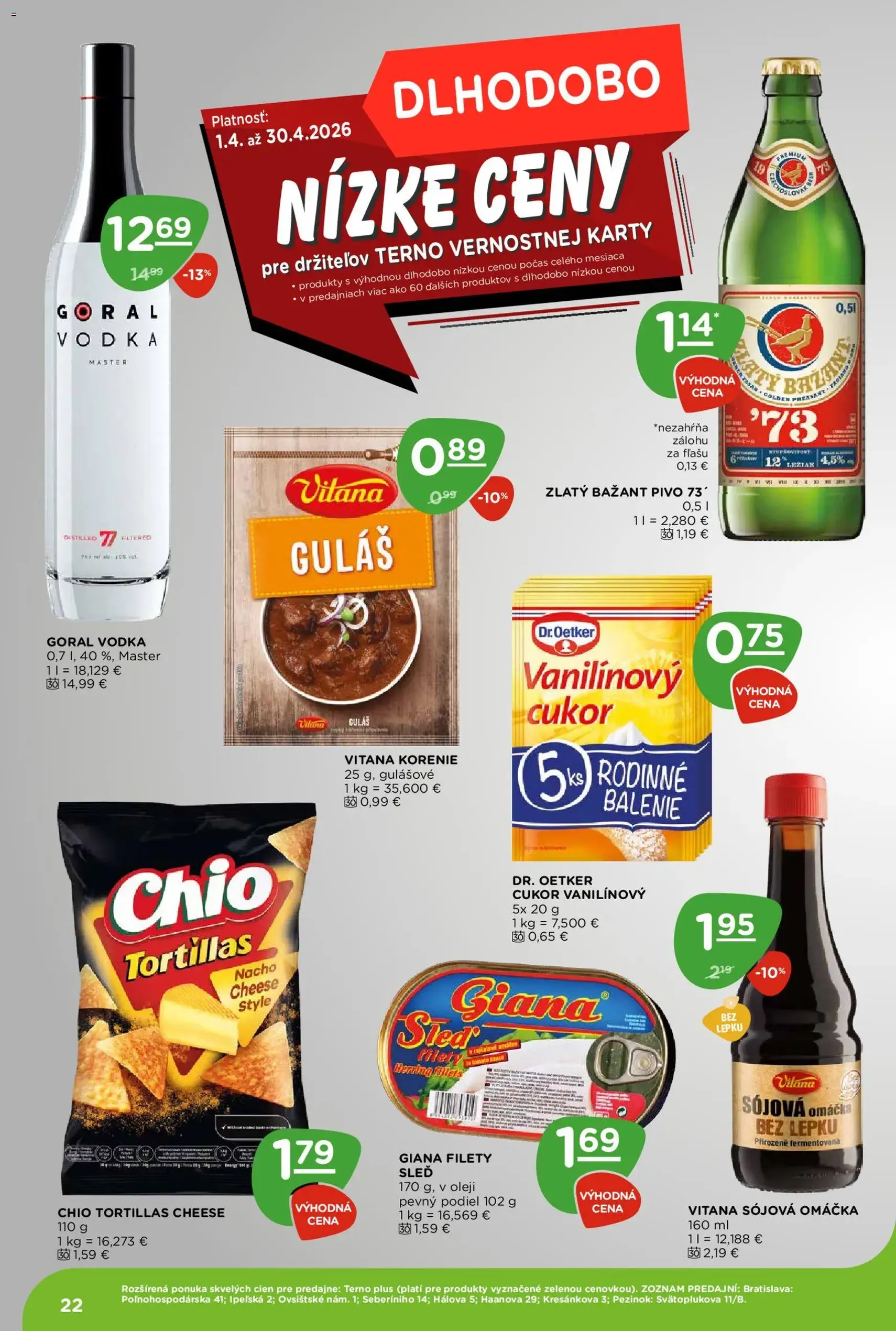 Terno leták - platný leták od 16.04.2026 strana 22 z 24