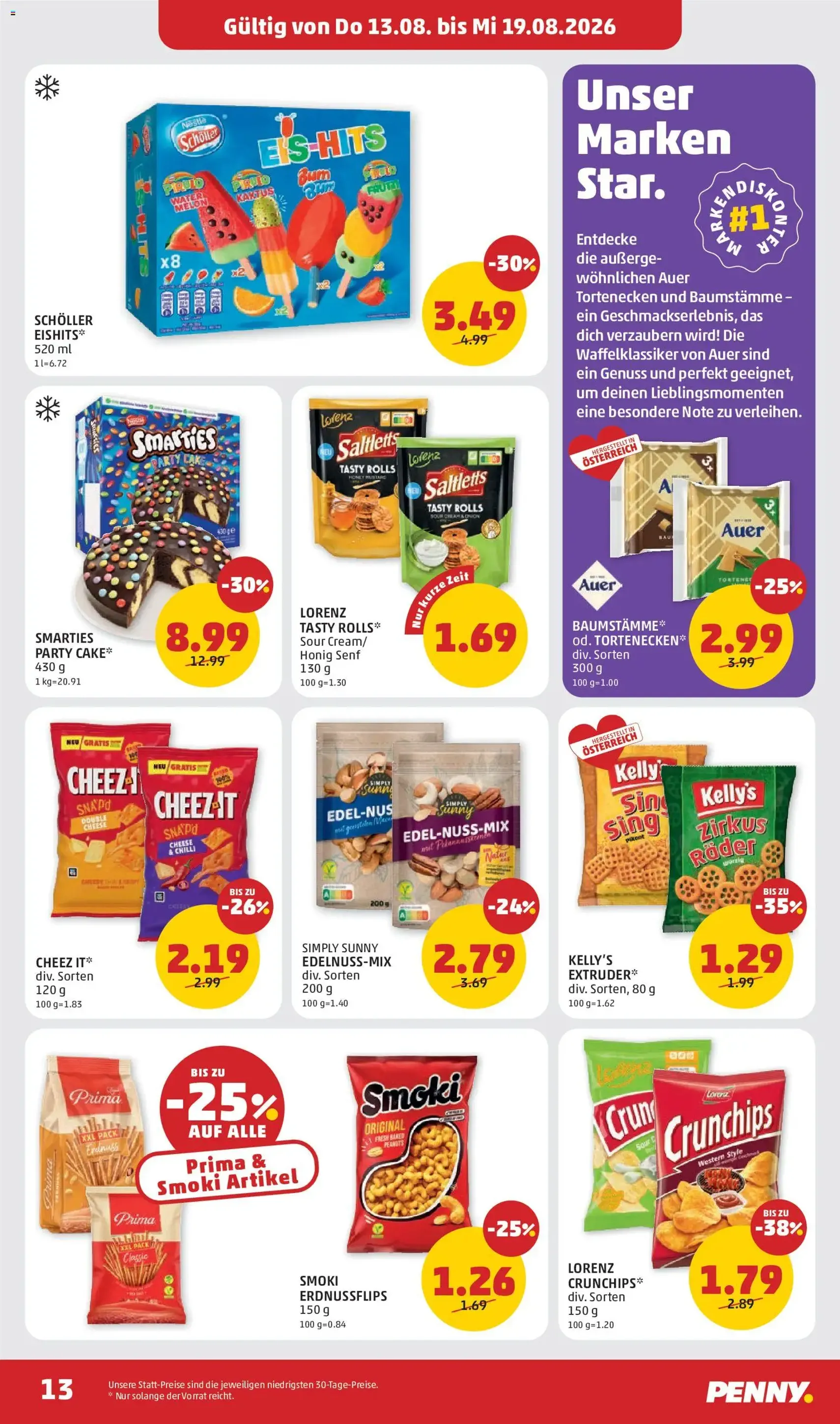 Penny Markt - Flugblatt - Gültiger Prospekt ab 13.08.2026, Seite 13 von insgesamt 32