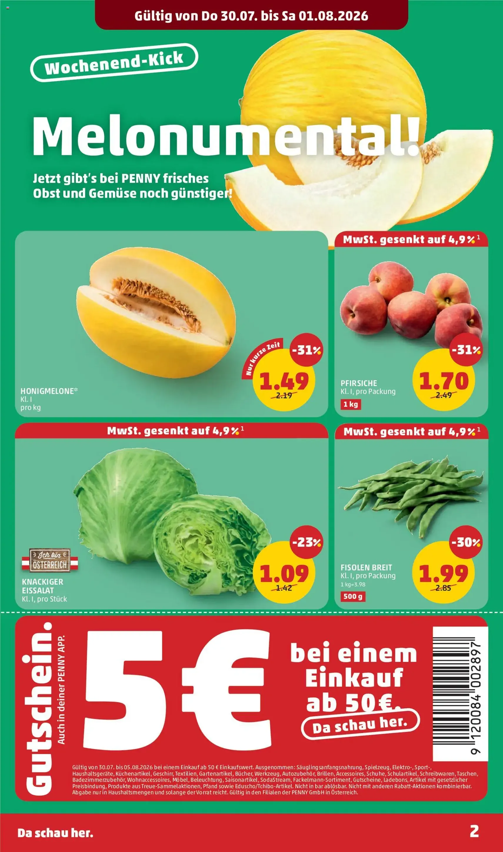 Penny Markt Flugblatt - Gültiger Prospekt ab 30.07.2026, Seite 2 von insgesamt 28