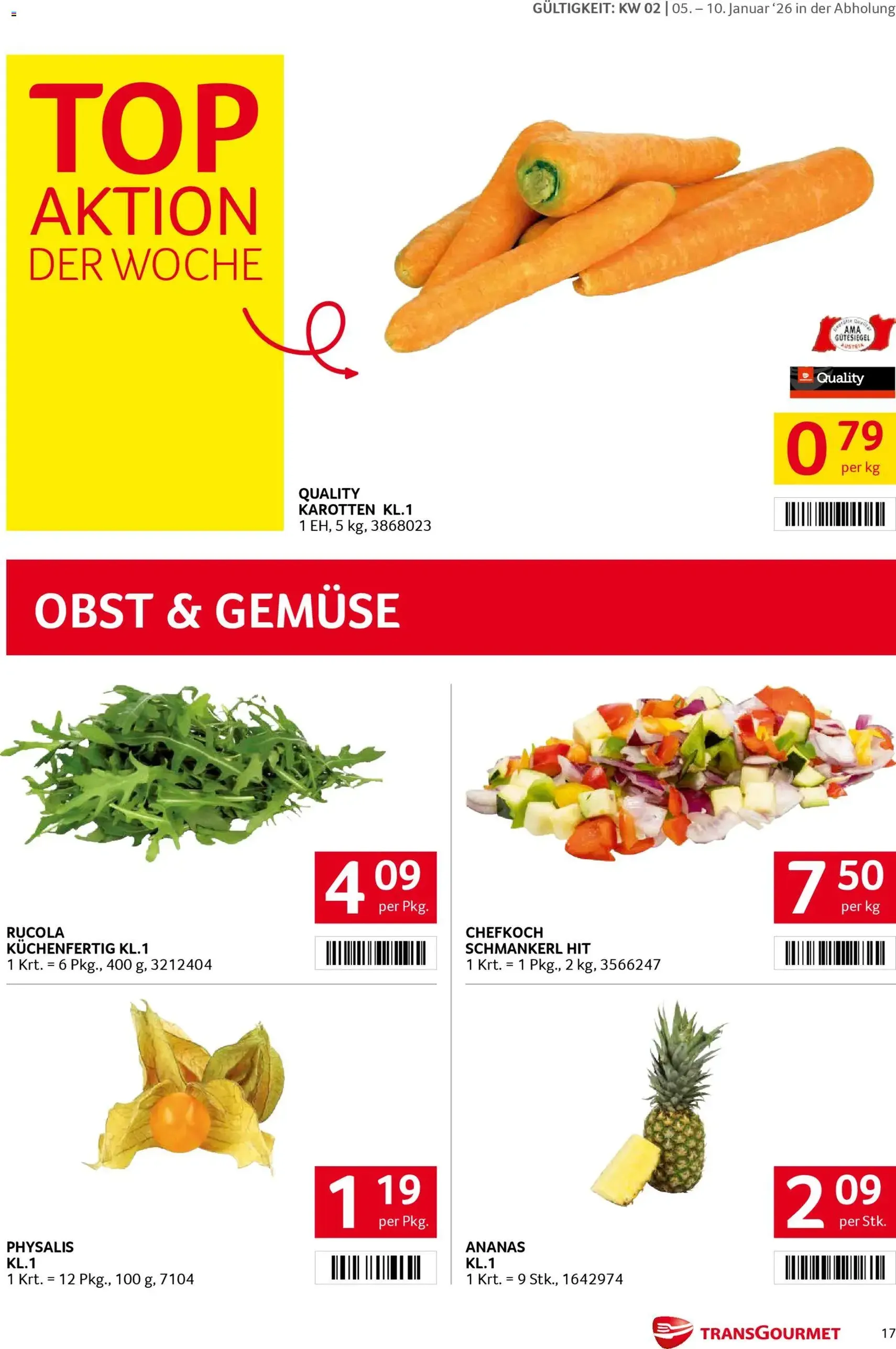 Transgourmet Flugblatt - Gültiger Prospekt ab 05.01.2026, Seite 17 von insgesamt 35