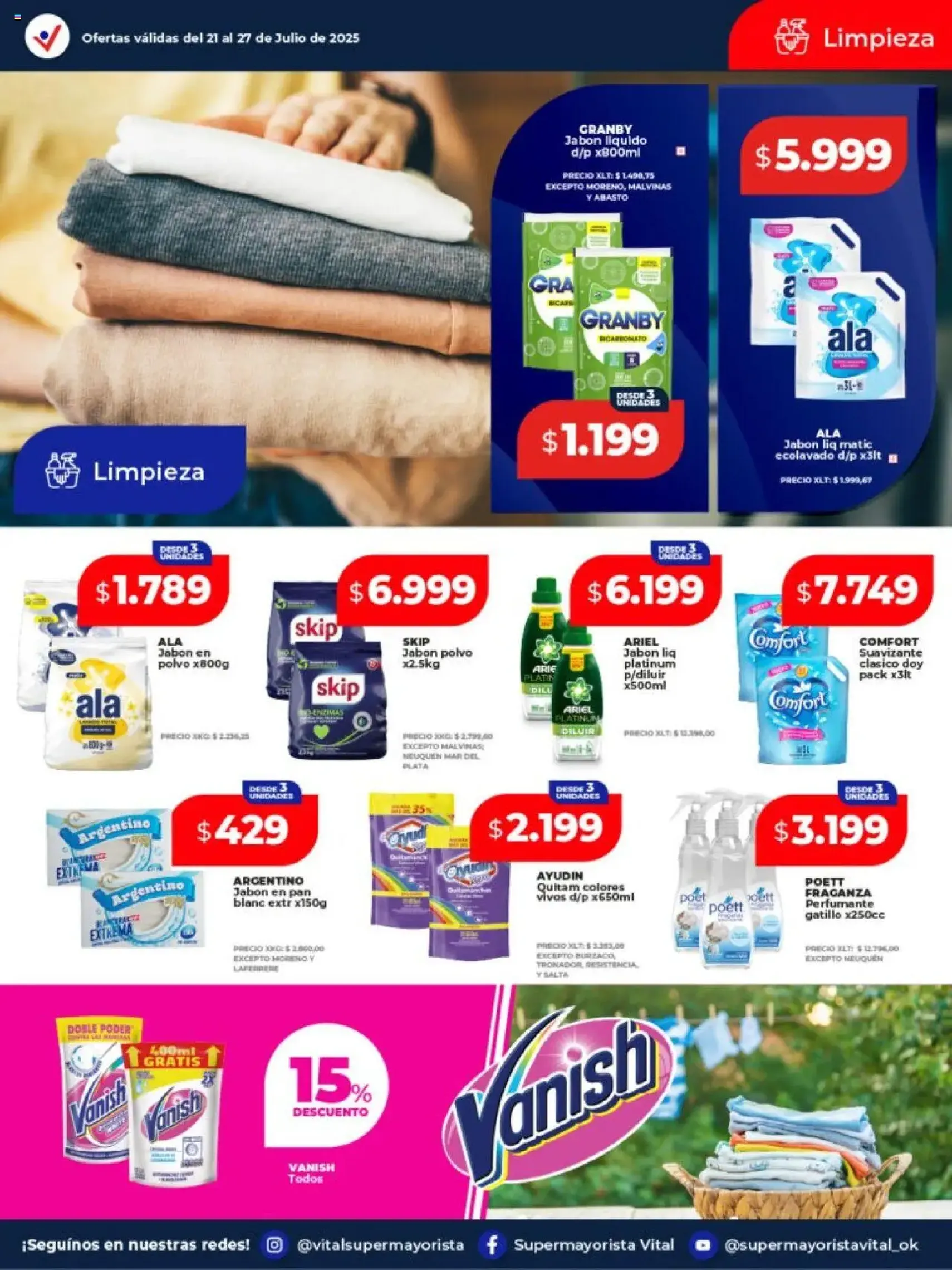 Vital ofertas - folleto válido desde 21/07/2025 página 7 de 24 Vital ofertas - folleto válido desde 21/07/2025 página 7 de 24