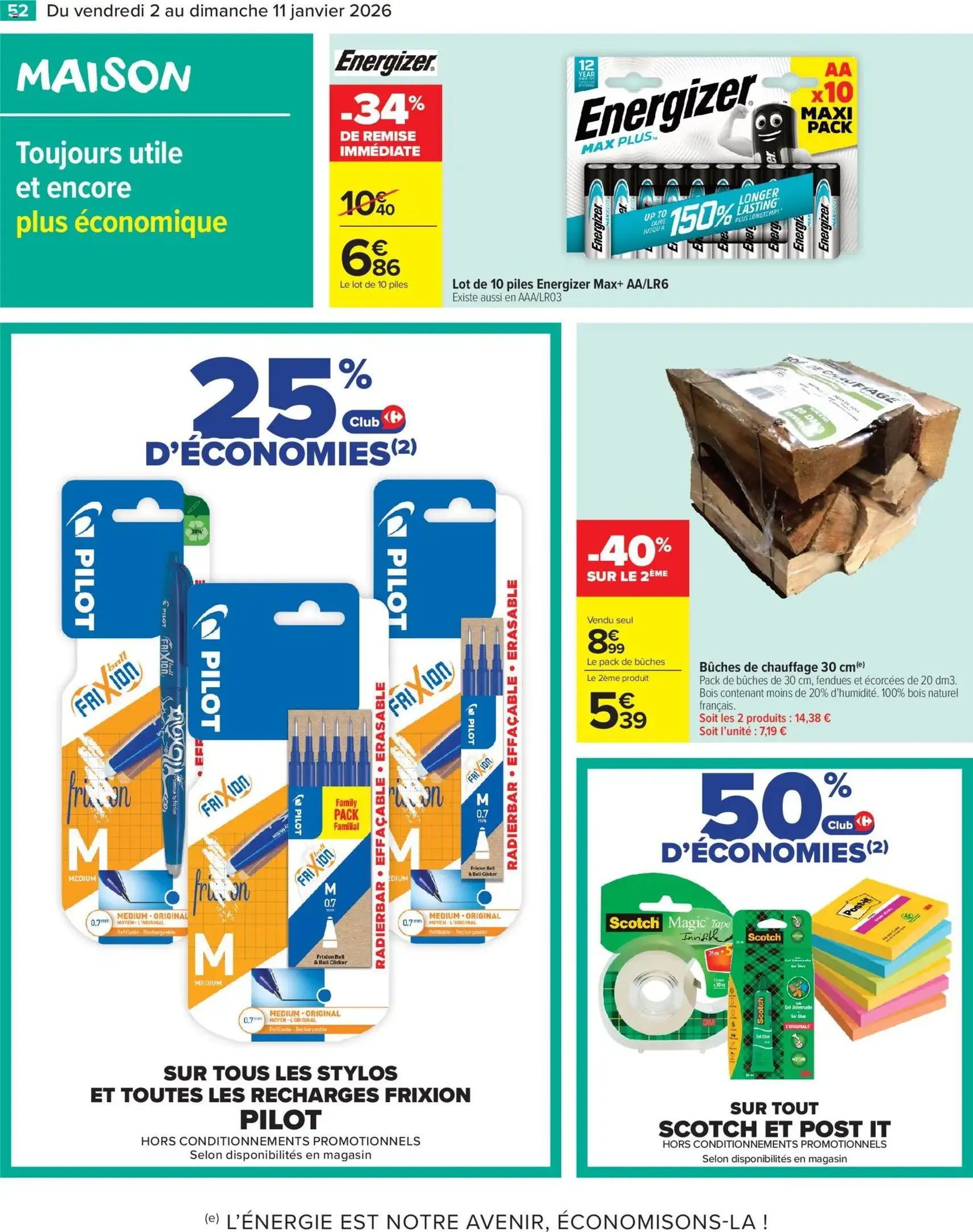 Carrefour Market catalogue semaine 1 - brochure valable à partir du 02/01/2026, page 54 sur 64