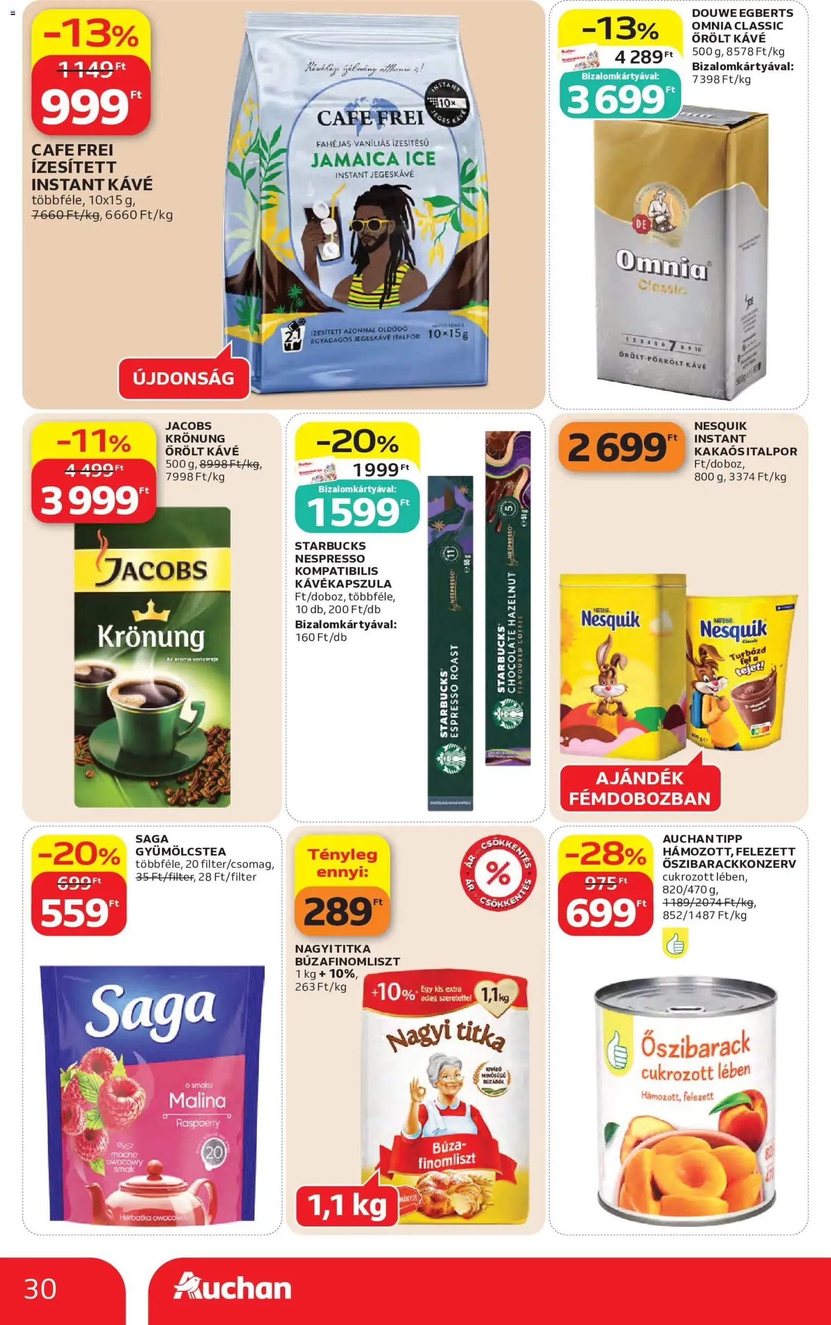 Auchan akciós újság - 2026.05.14. érvényes szórólap 30 oldal 58 oldalból