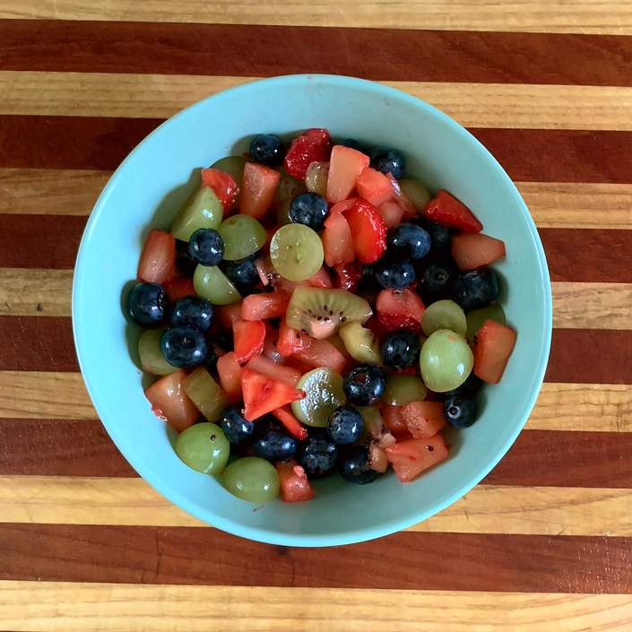 Macedonia de frutas al estilo sano
