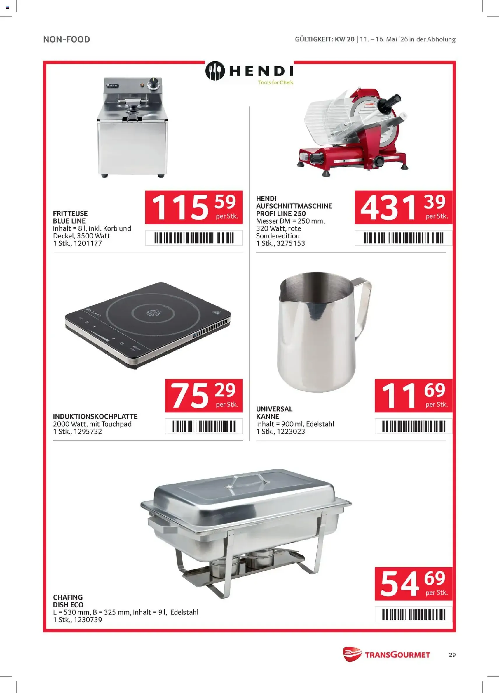 Transgourmet Flugblatt - Gültiger Prospekt ab 11.05.2026, Seite 29 von insgesamt 40