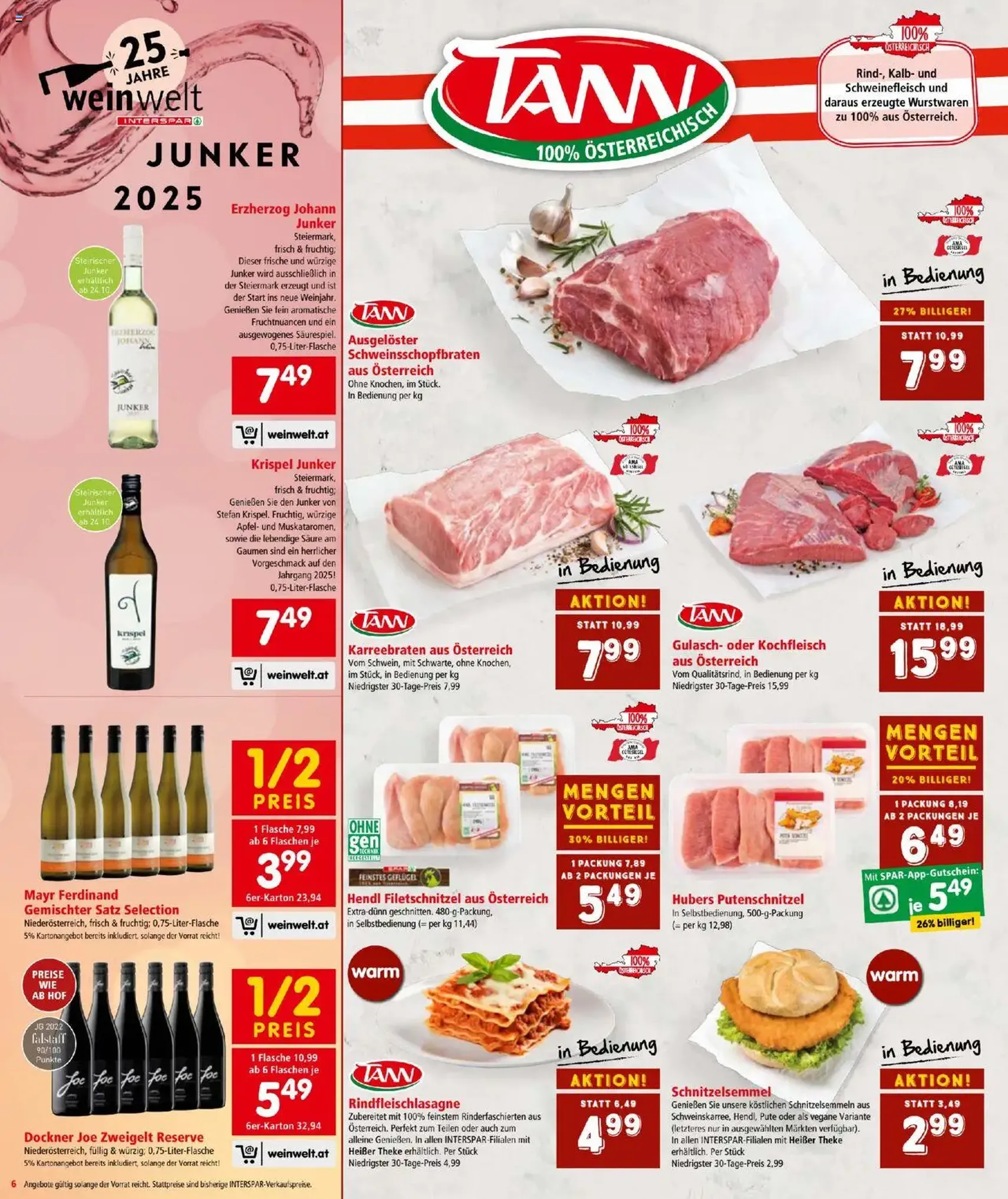 Interspar Flugblatt - Gültiger Prospekt ab 23.10.2025, Seite 6 von insgesamt 24 Interspar Flugblatt - Gültiger Prospekt ab 23.10.2025, Seite 6 von insgesamt 24