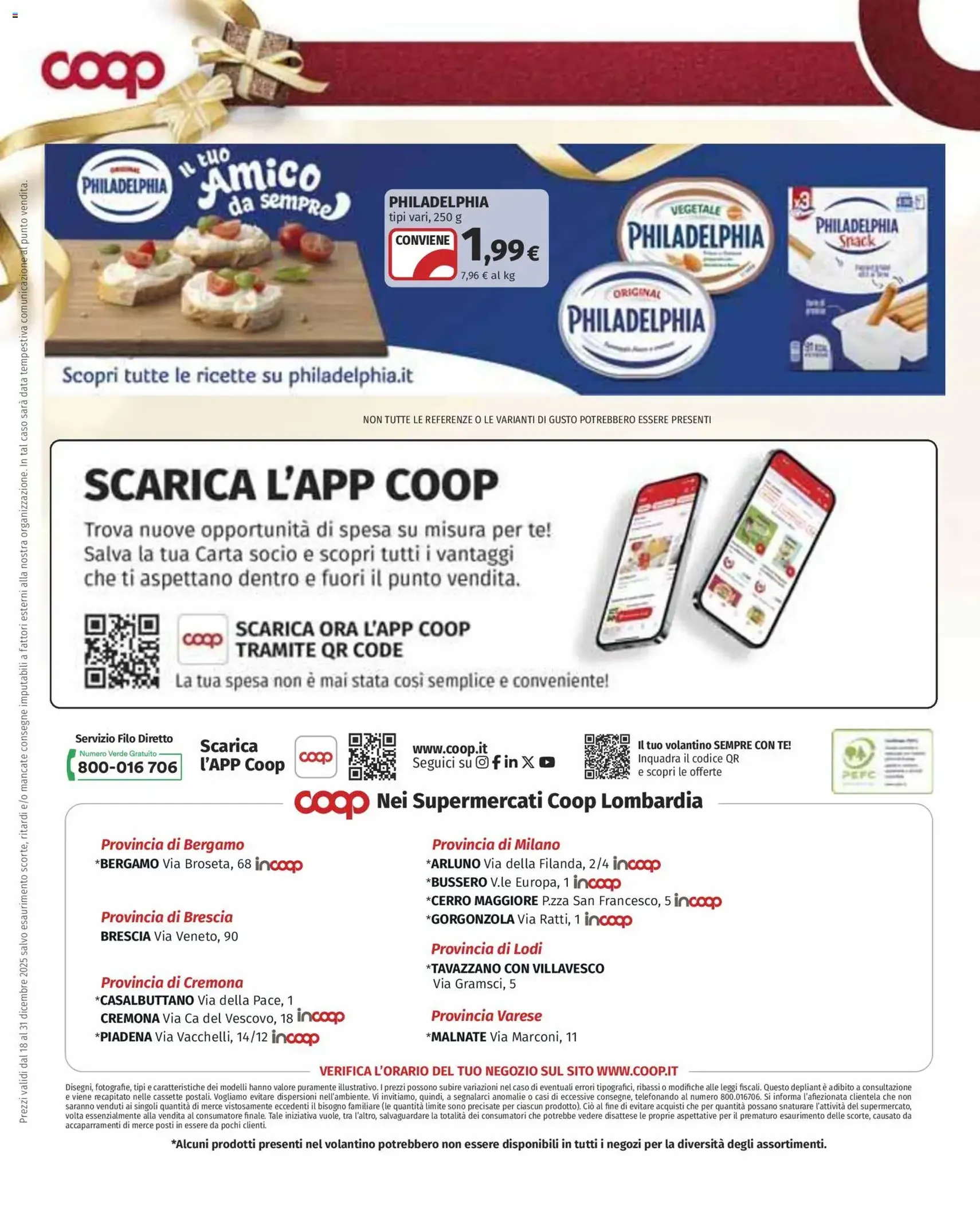 Volantino COOP - volantino valido dal 18/12/2025 pagina 18 di 18