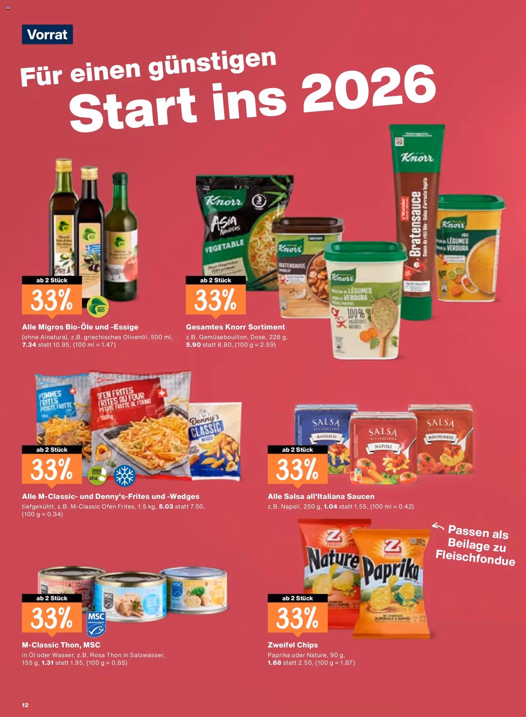 Migros Aktionen - Gültiger Prospekt ab 30.12.2025, Seite 12 von insgesamt 20