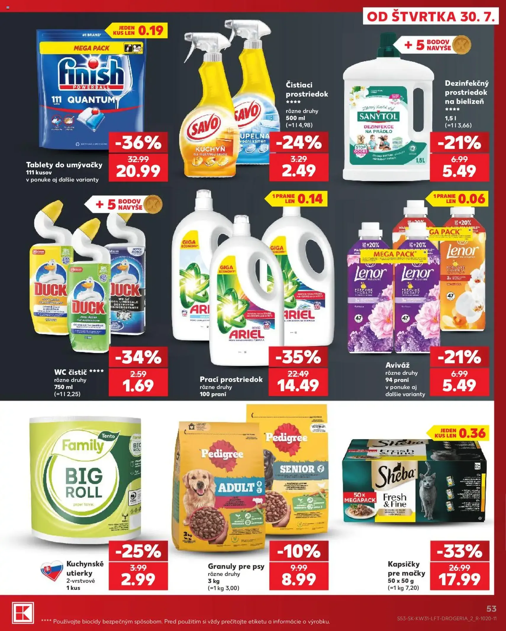 Kaufland SK akciós újság - 2026.07.30. érvényes szórólap 53 oldal 74 oldalból