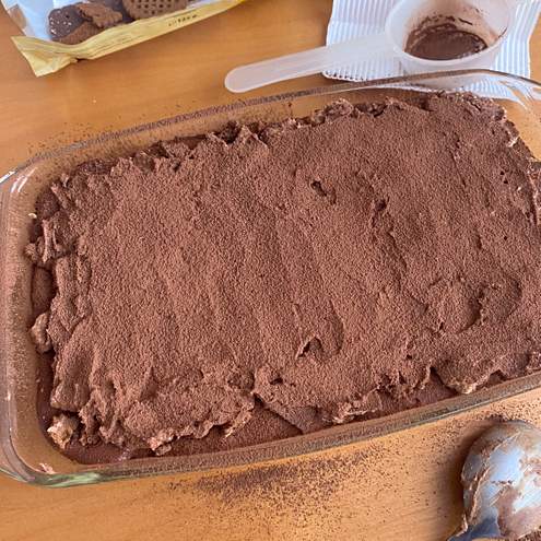 Tort fără coacere cu caramel și ciocolată - pasul de preparare 1