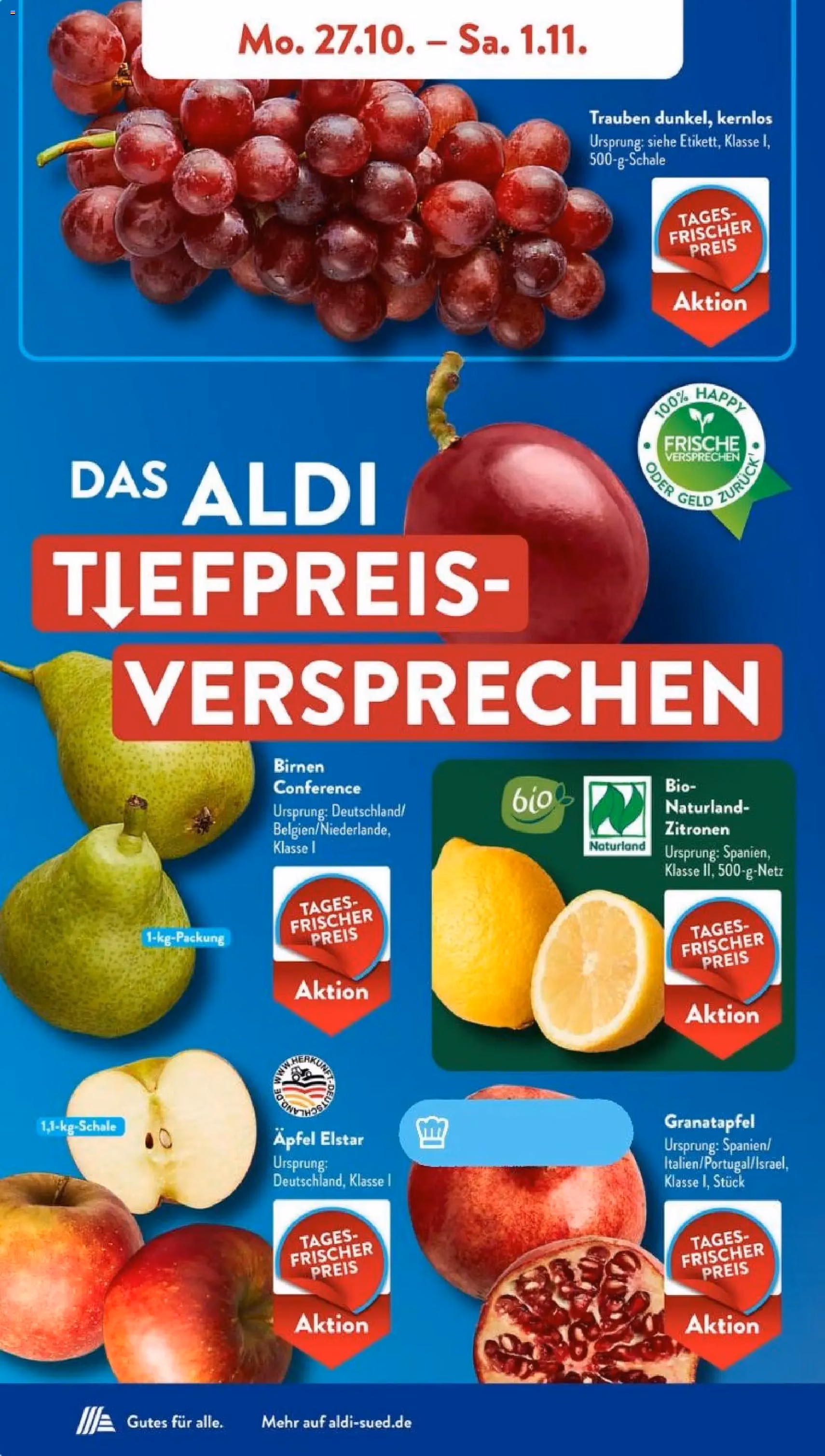 Aldi Süd Prospekt - Gültiger Prospekt ab 27.10.2025, Seite 4 von insgesamt 47 Aldi Süd Prospekt - Gültiger Prospekt ab 27.10.2025, Seite 4 von insgesamt 47