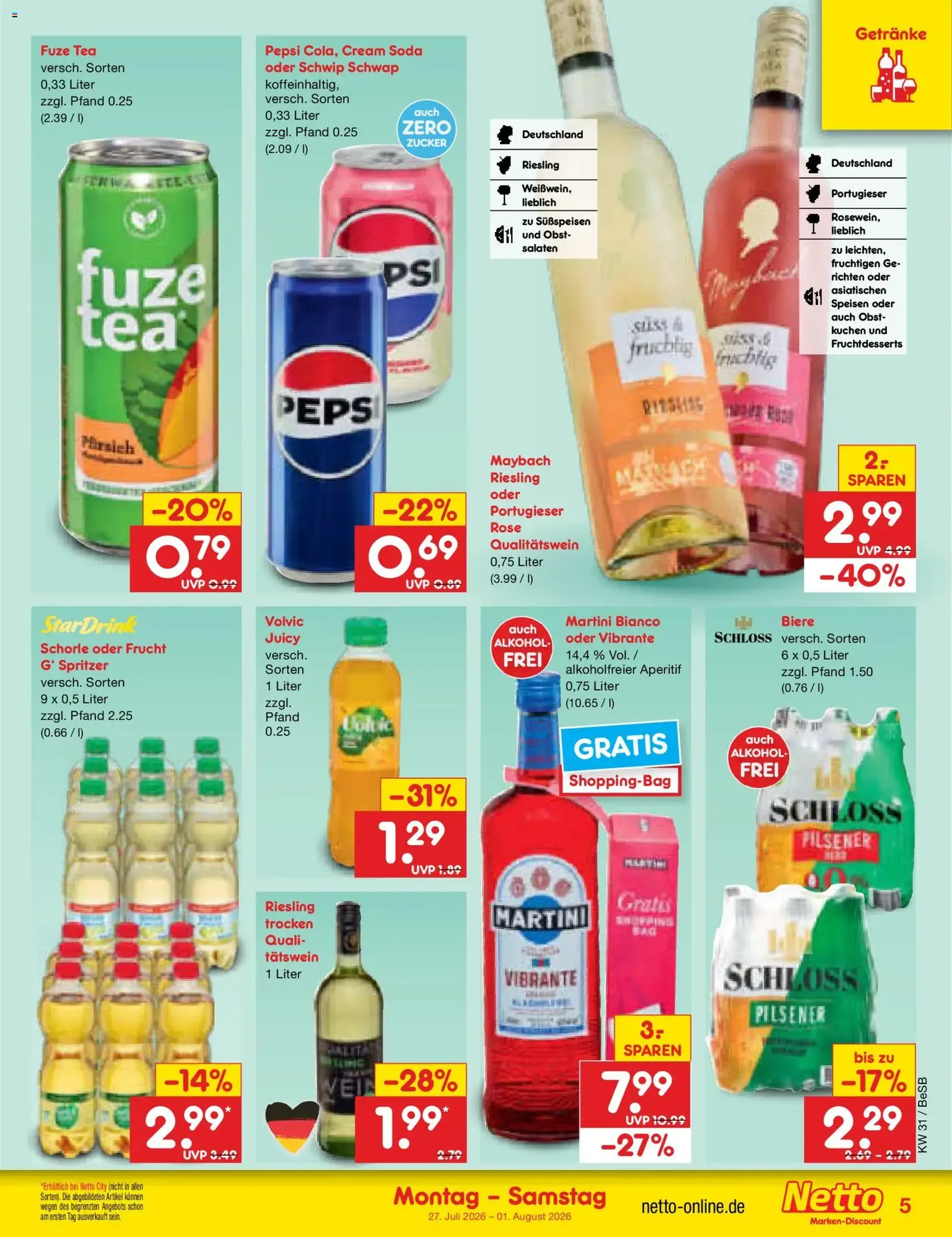 Netto Marken-Discount Prospekt - Gültiger Prospekt ab 27.07.2026, Seite 5 von insgesamt 71