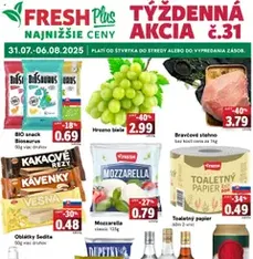 Fresh Leták - náhľad letáku platný od 31.07.2025