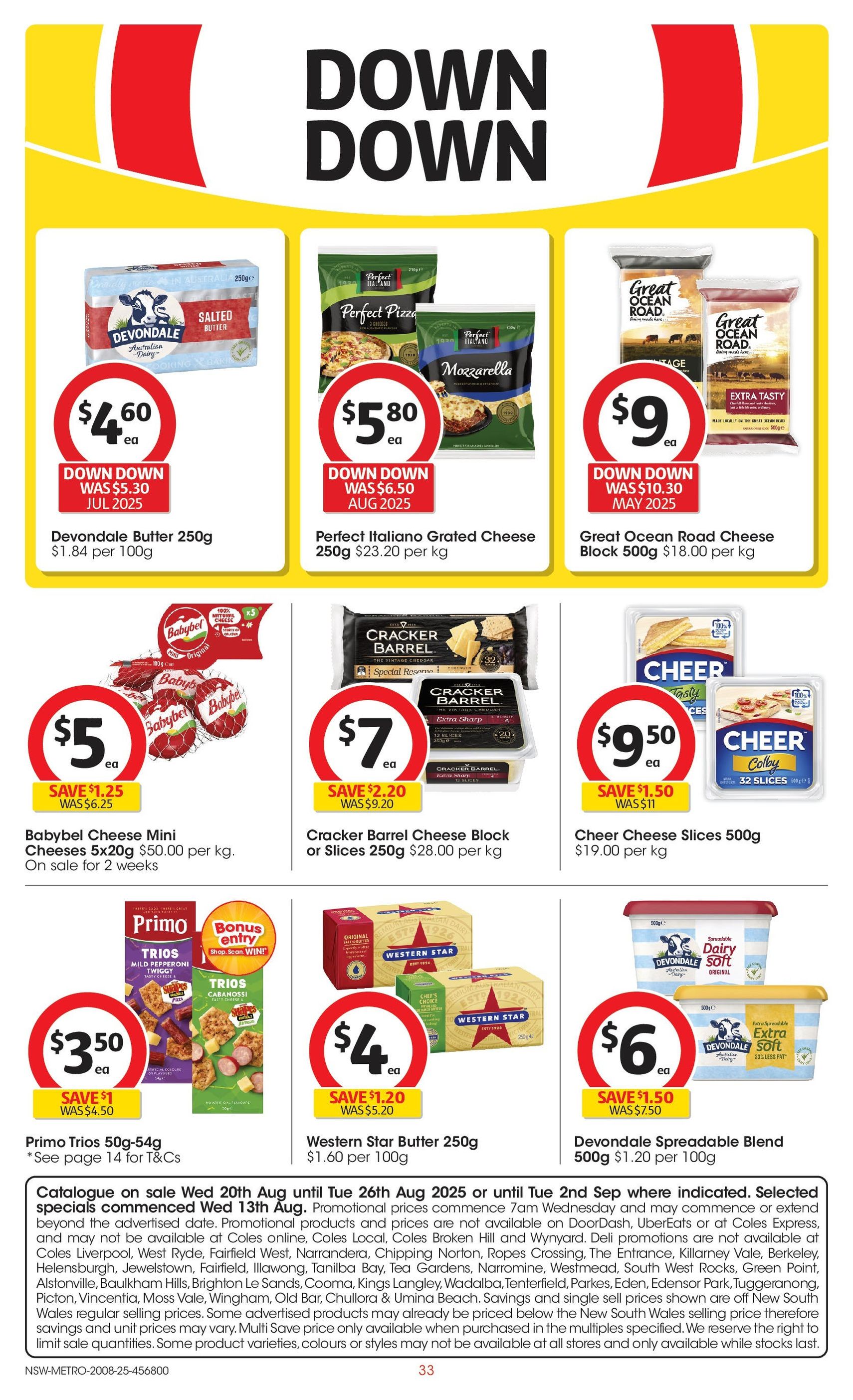 Coles Catalogue NSW - valid flyer from 20/08/2025, page 33 of 45 Coles Catalogue NSW - valid flyer from 20/08/2025, page 33 of 45