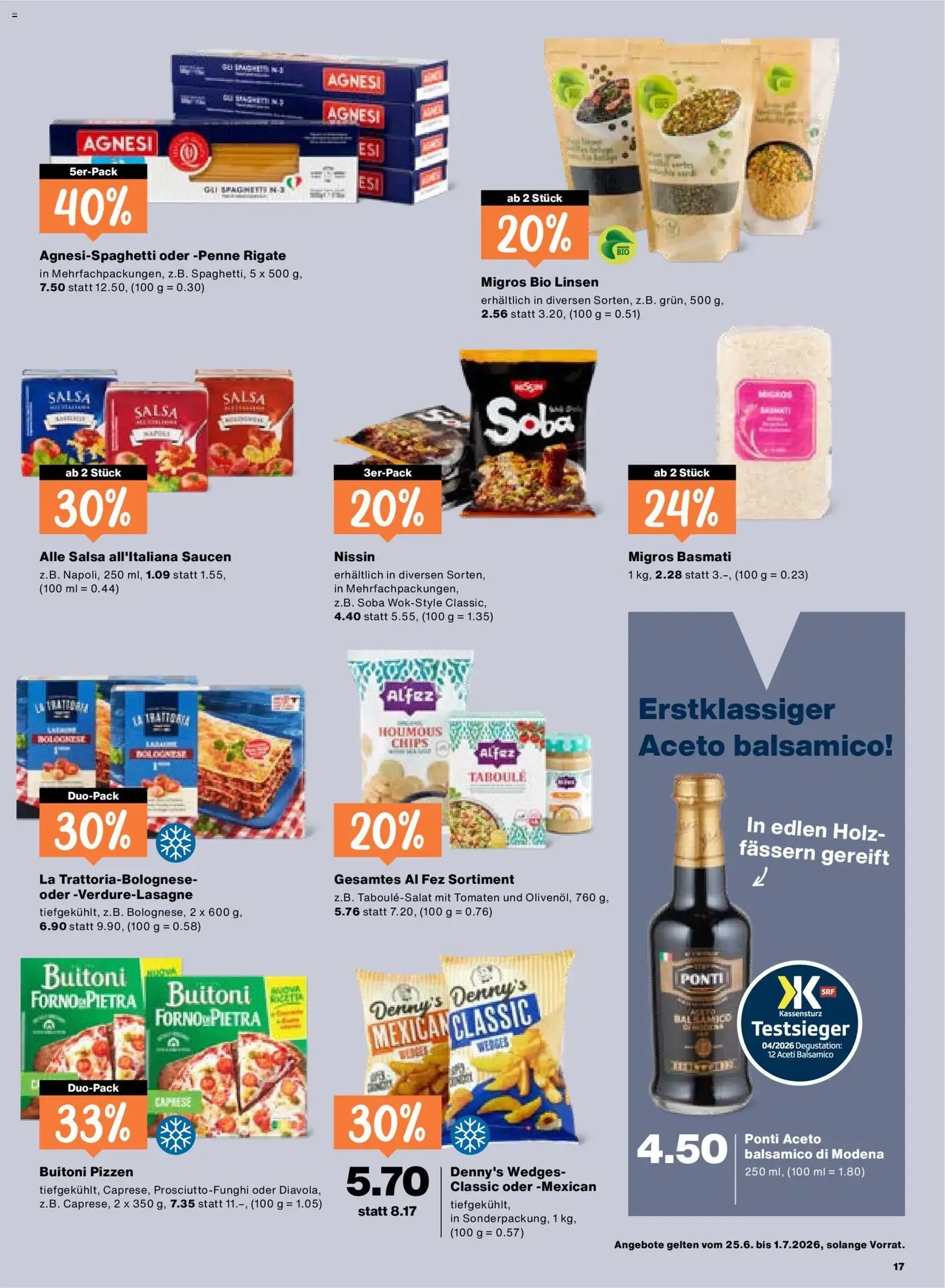 Migros aktionen - Gültiger Prospekt ab 25.06.2026, Seite 17 von insgesamt 24