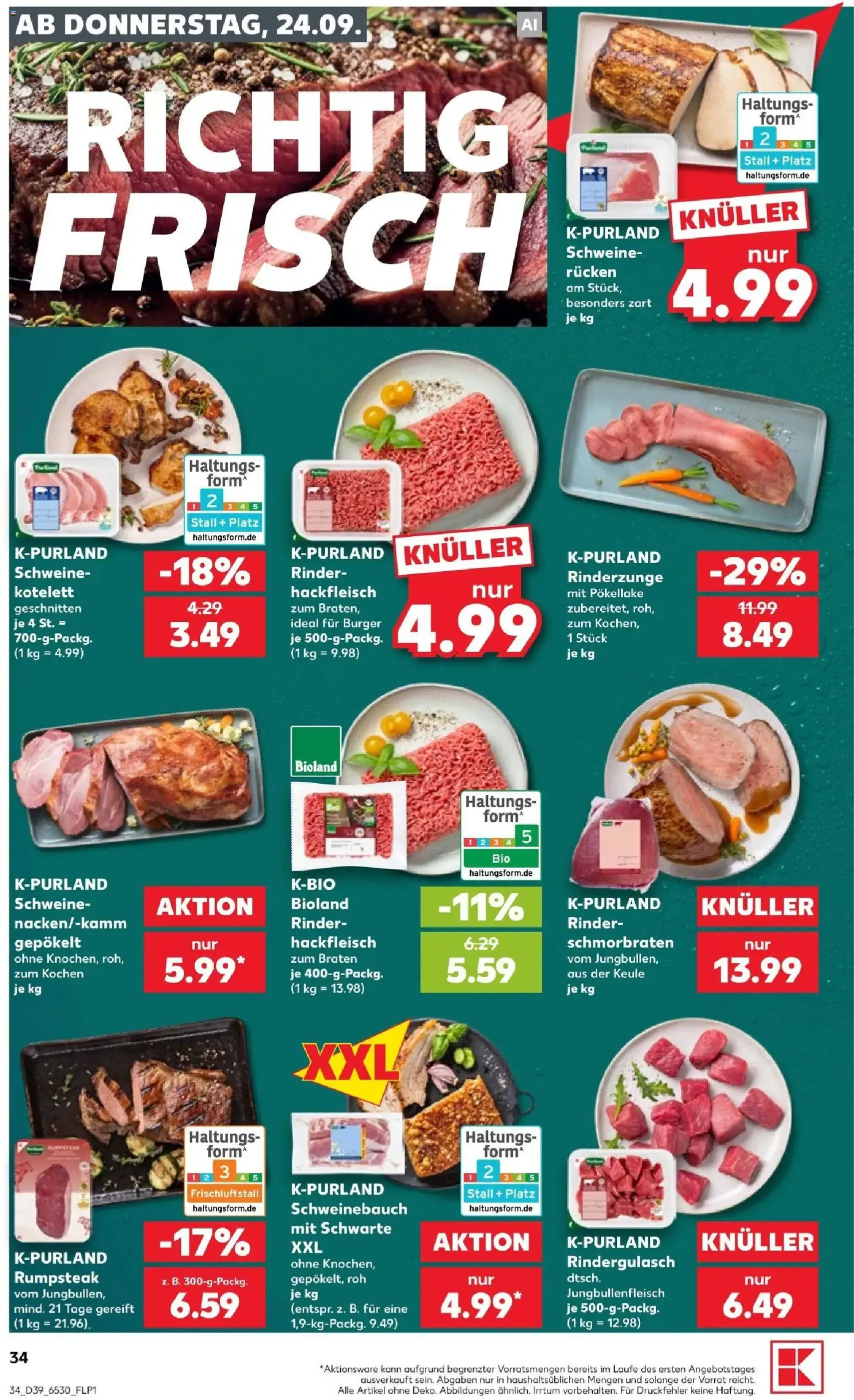 Kaufland Prospekt - Gültiger Prospekt ab 24.09.2026, Seite 34 von insgesamt 72