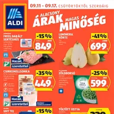 Aldi Akciós újság - szórólap előnézete érvényes 2025.09.11. -tól