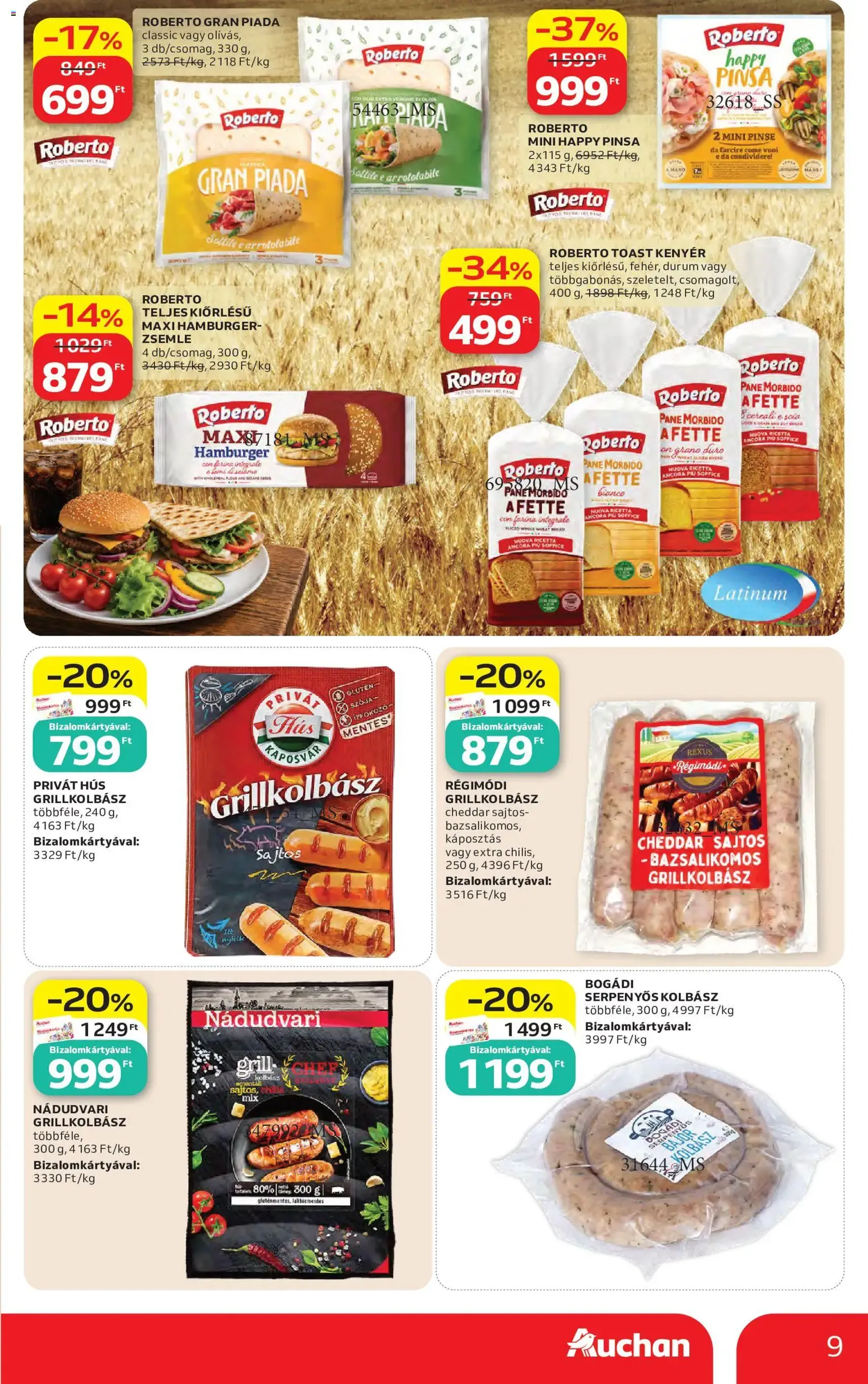 Auchan akciós újság - 2026.07.30. érvényes szórólap 9 oldal 45 oldalból