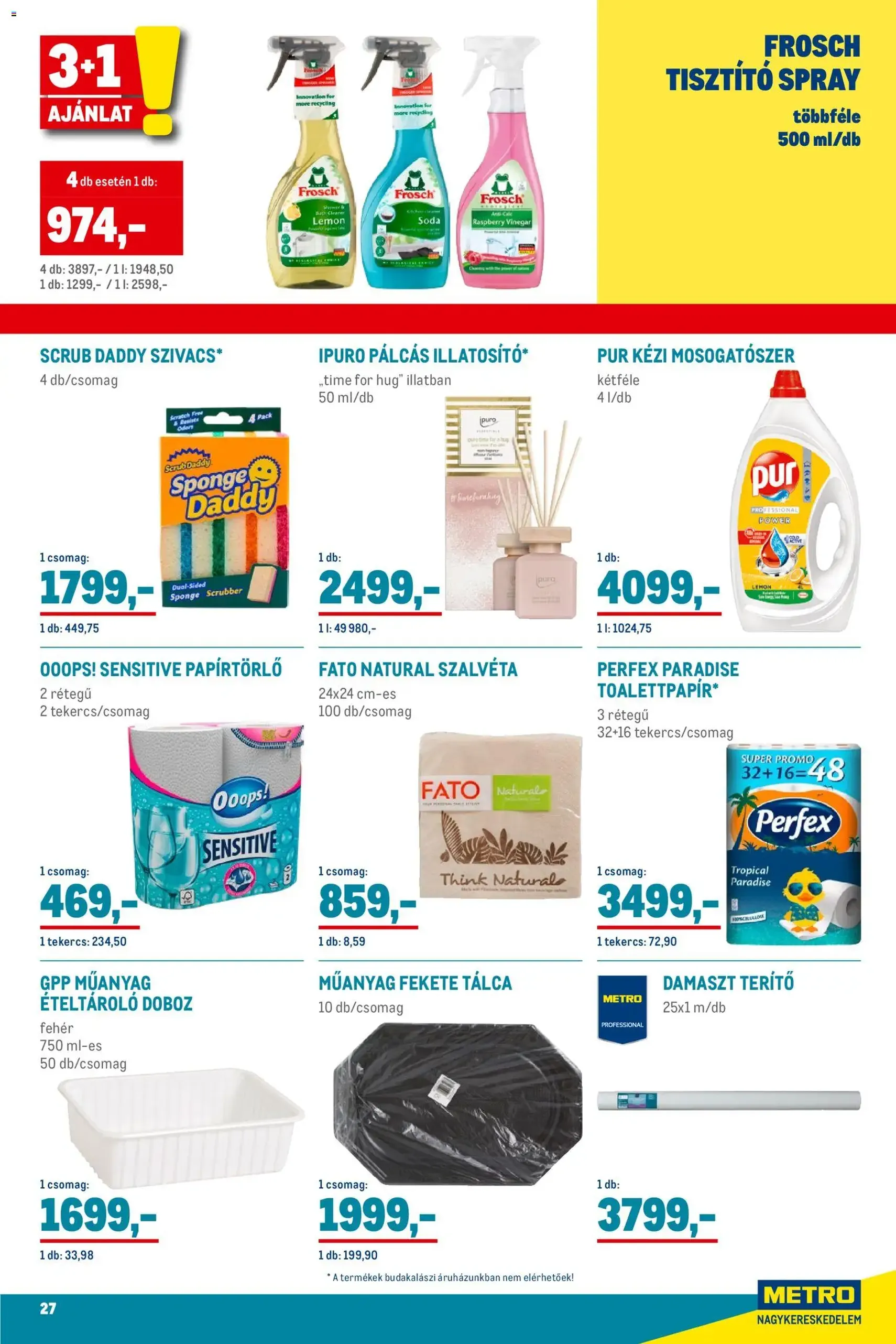 Metro - Élelmiszer és Szezonális katalógus 2025/12 - 2025.12.01. érvényes szórólap 27 oldal 33 oldalból