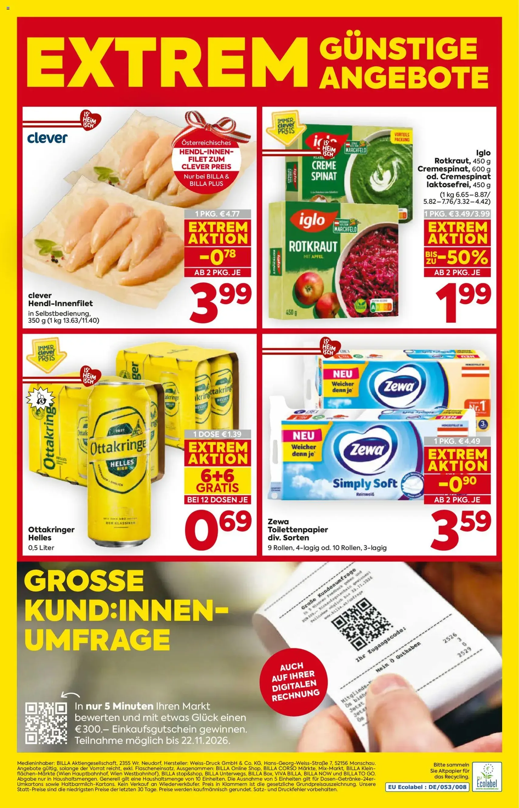 Billa Flugblatt - Gültiger Prospekt ab 29.10.2026, Seite 20 von insgesamt 20