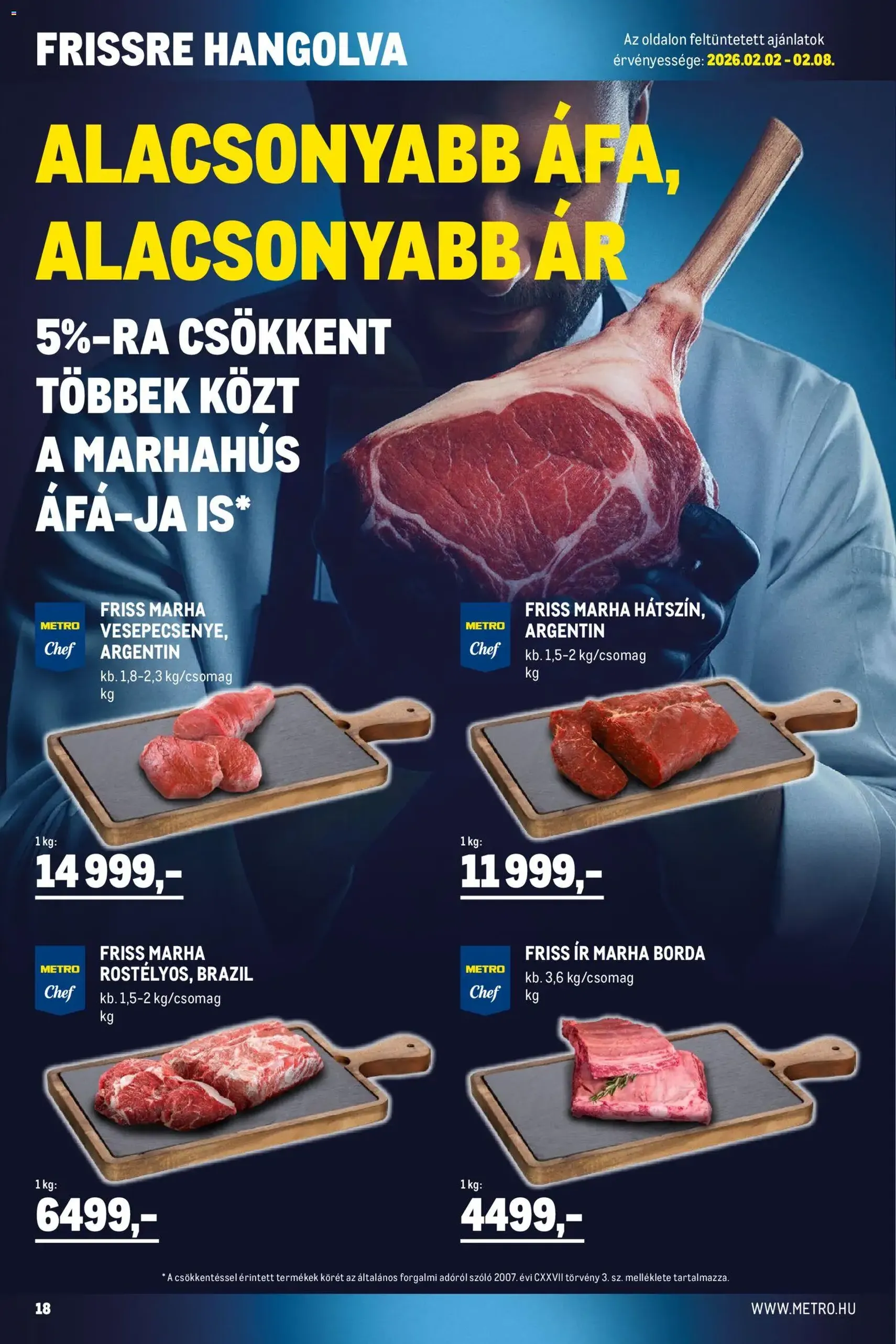 Metro - Élelmiszer és Szezonális katalógus 2026/02 - 2026.02.01. érvényes szórólap 18 oldal 41 oldalból