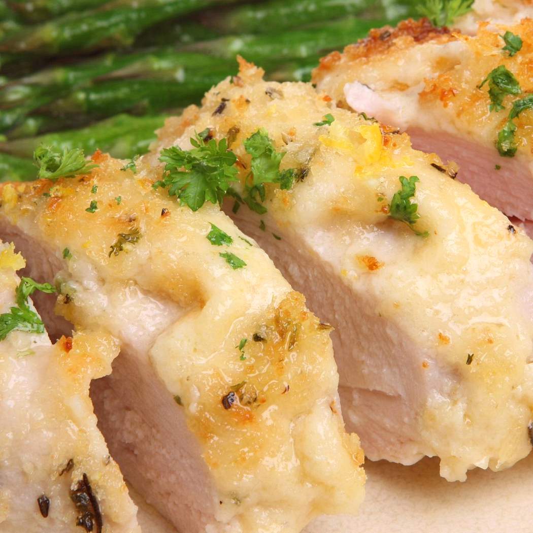 Petto di pollo al forno con formaggio