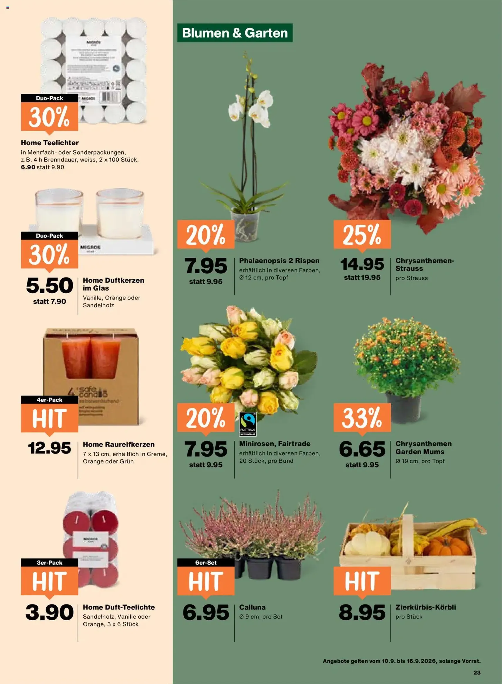 Migros aktionen - Gültiger Prospekt ab 10.09.2026, Seite 23 von insgesamt 24