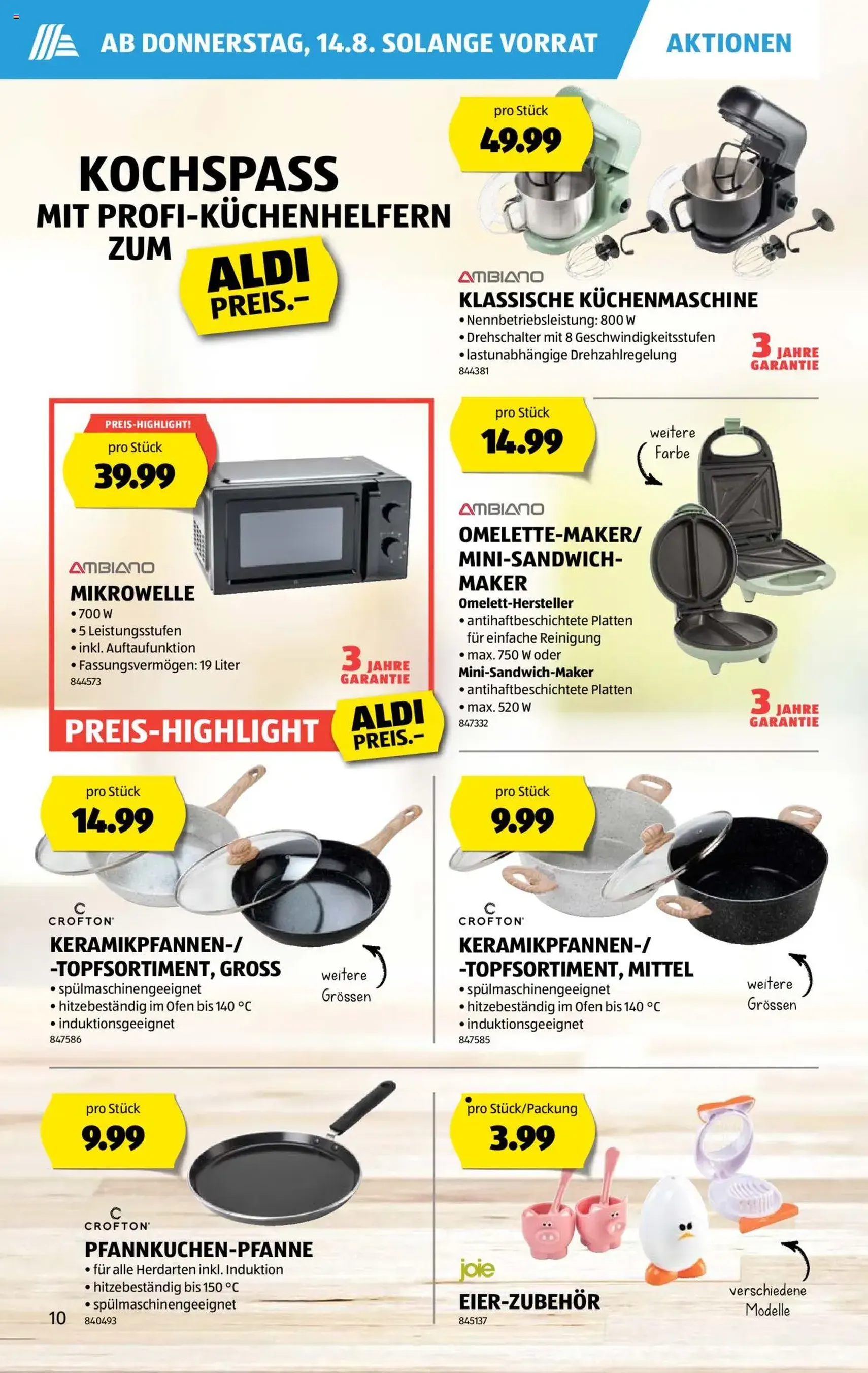 Aldi Aktionen - Gültiger Prospekt ab 14.08.2025, Seite 10 von insgesamt 31 Aldi Aktionen - Gültiger Prospekt ab 14.08.2025, Seite 10 von insgesamt 31