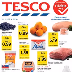 Tesco Hypermarket - leták - náhľad letáku platný od 21.01.2026