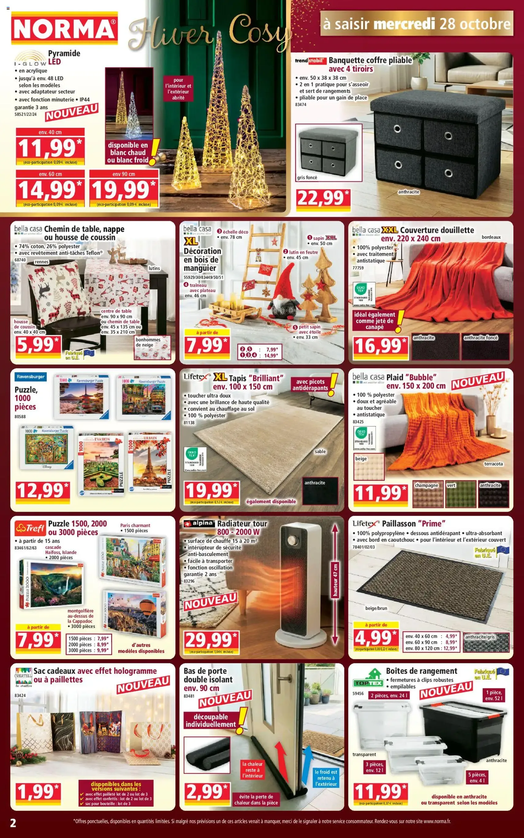 Norma catalogue - brochure valable à partir du 28/10/2026, page 2 sur 12