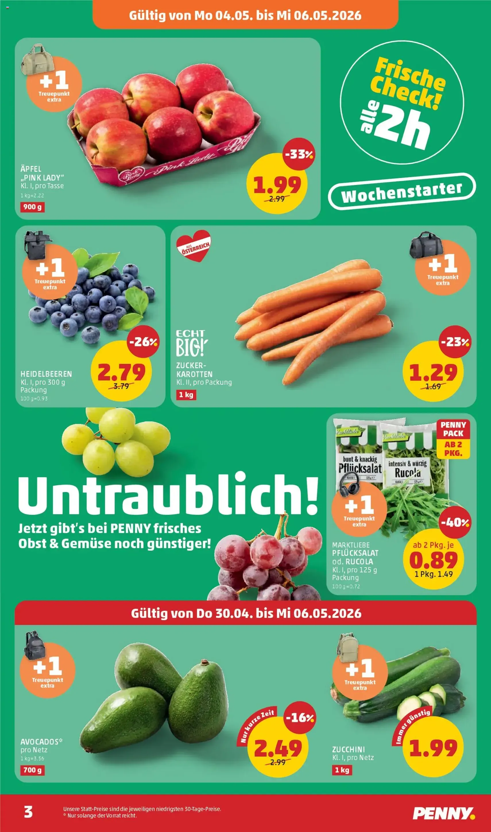 Penny Markt - Flugblatt - Gültiger Prospekt ab 30.04.2026, Seite 3 von insgesamt 32