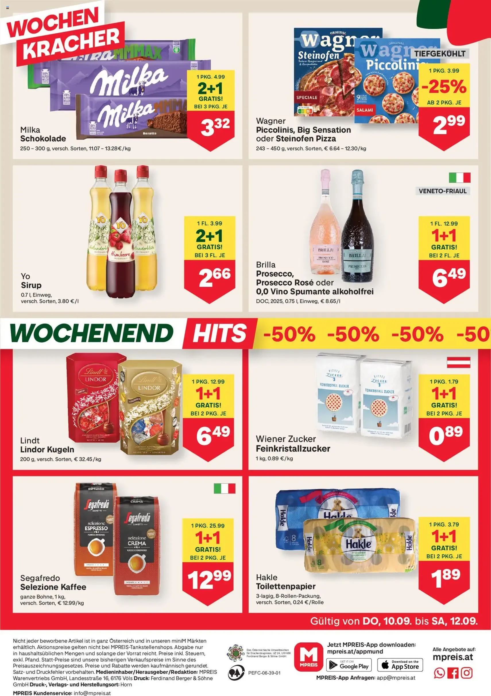 MPREIS Flugblatt - Gültiger Prospekt ab 10.09.2026, Seite 12 von insgesamt 18