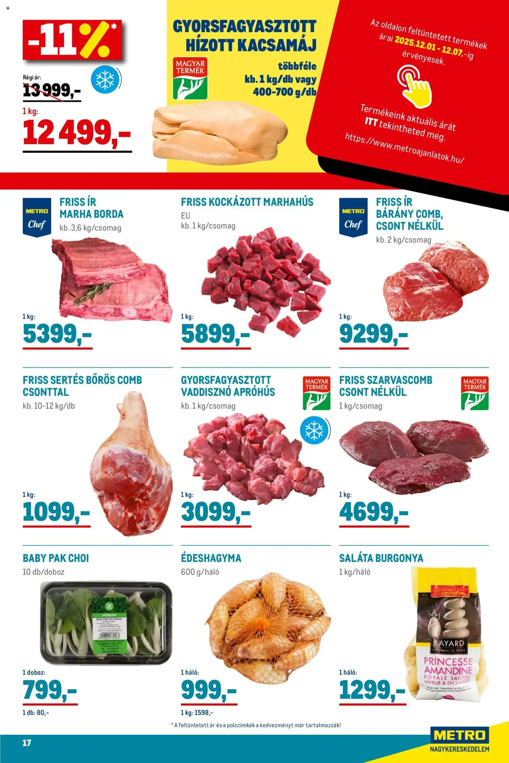Metro - Élelmiszer és Szezonális katalógus 2025/12 - 2025.12.01. érvényes szórólap 17 oldal 33 oldalból