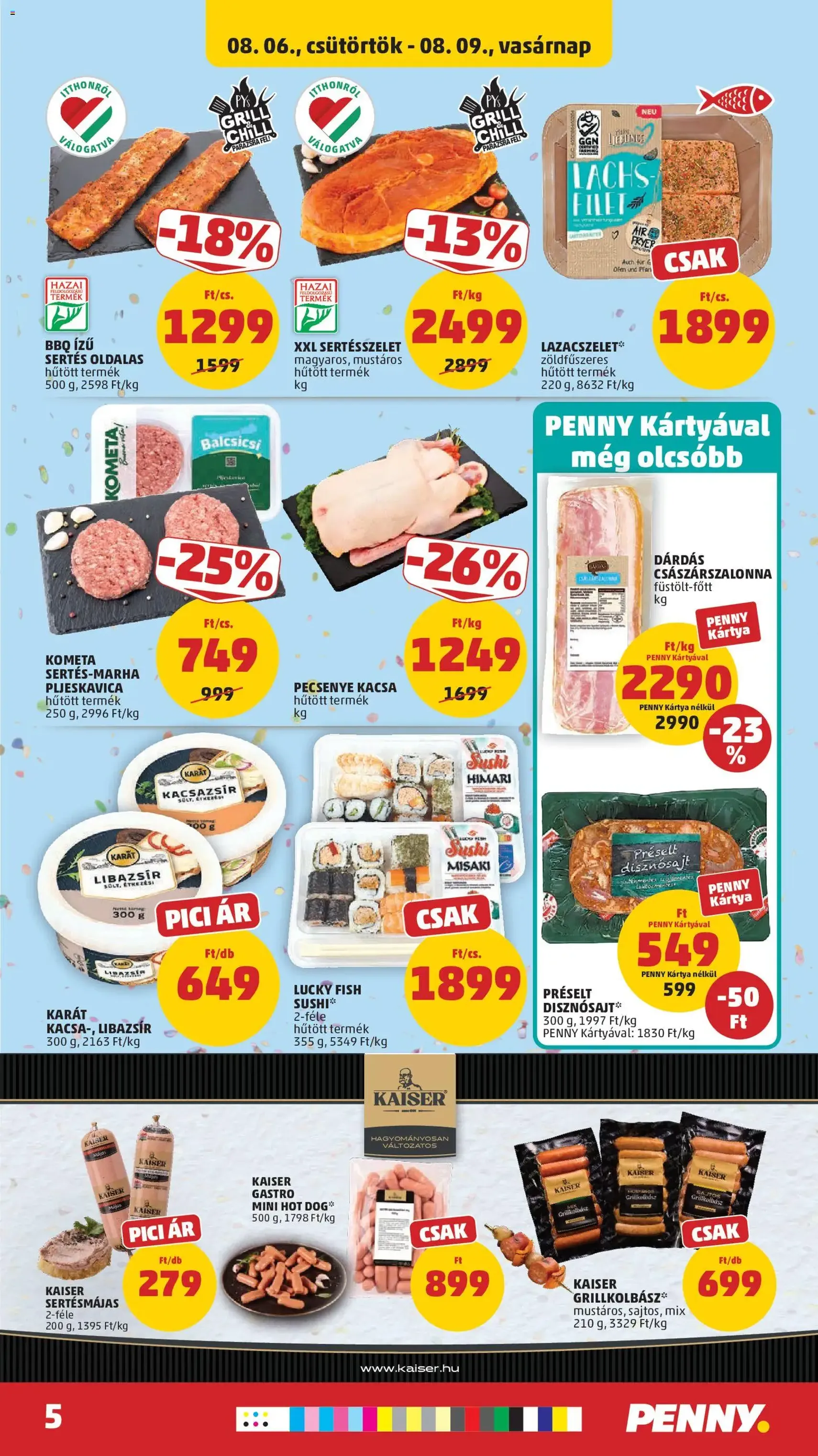 PENNY akciós újság - 2026.08.06. érvényes szórólap 5 oldal 43 oldalból