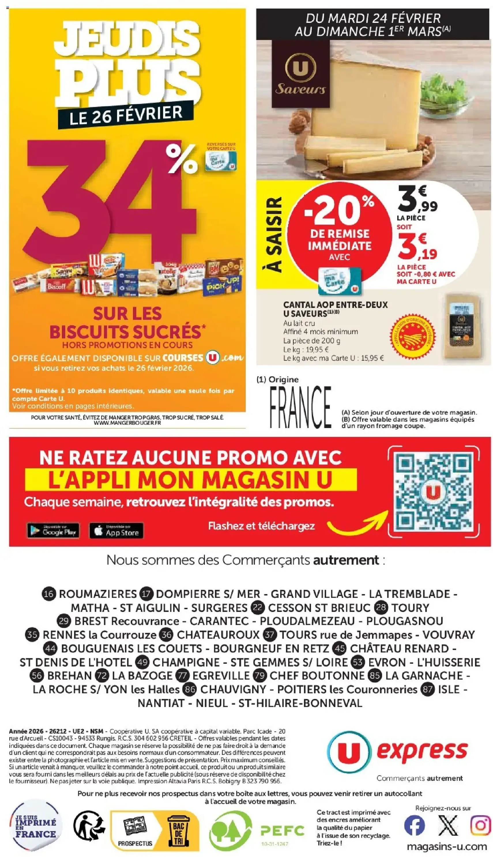U Express catalogue - brochure valable à partir du 24/02/2026, page 16 sur 16