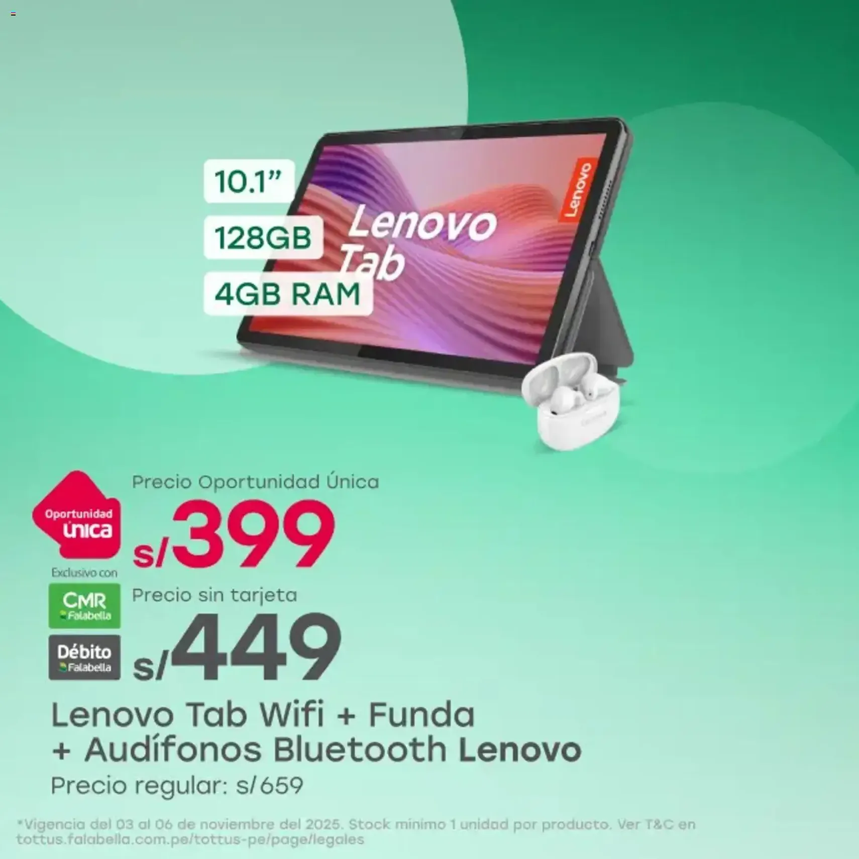 Catálogo Tottus - folleto válido desde 03/11/2025 página 1 de 4