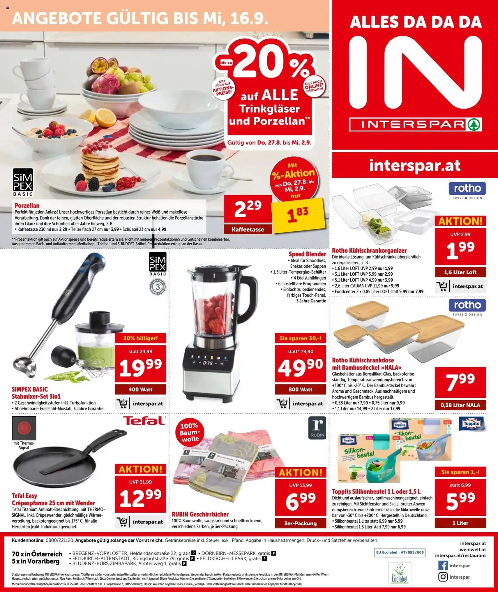 Interspar - Flugblatt - Gültiger Prospekt ab 27.08.2026, Seite 20 von insgesamt 20