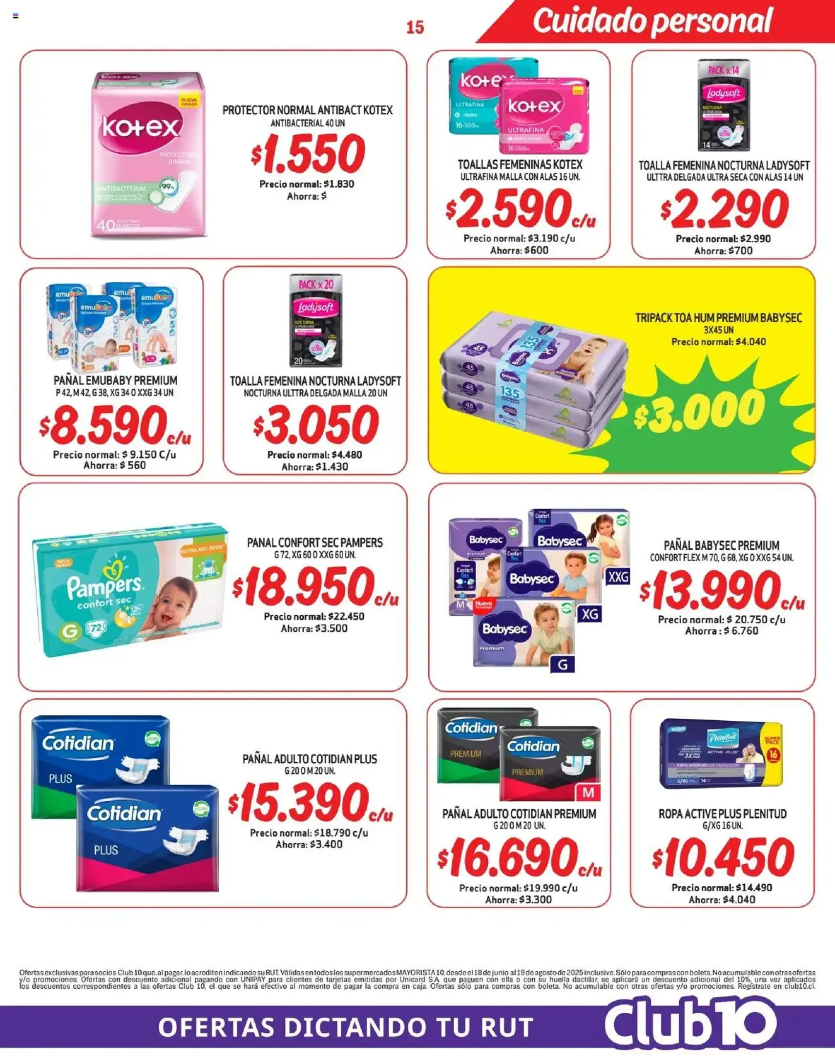 Mayorista 10 Ofertas - folleto válido desde 16.08.2025 página 15 de 21 Mayorista 10 Ofertas - folleto válido desde 16.08.2025 página 15 de 21