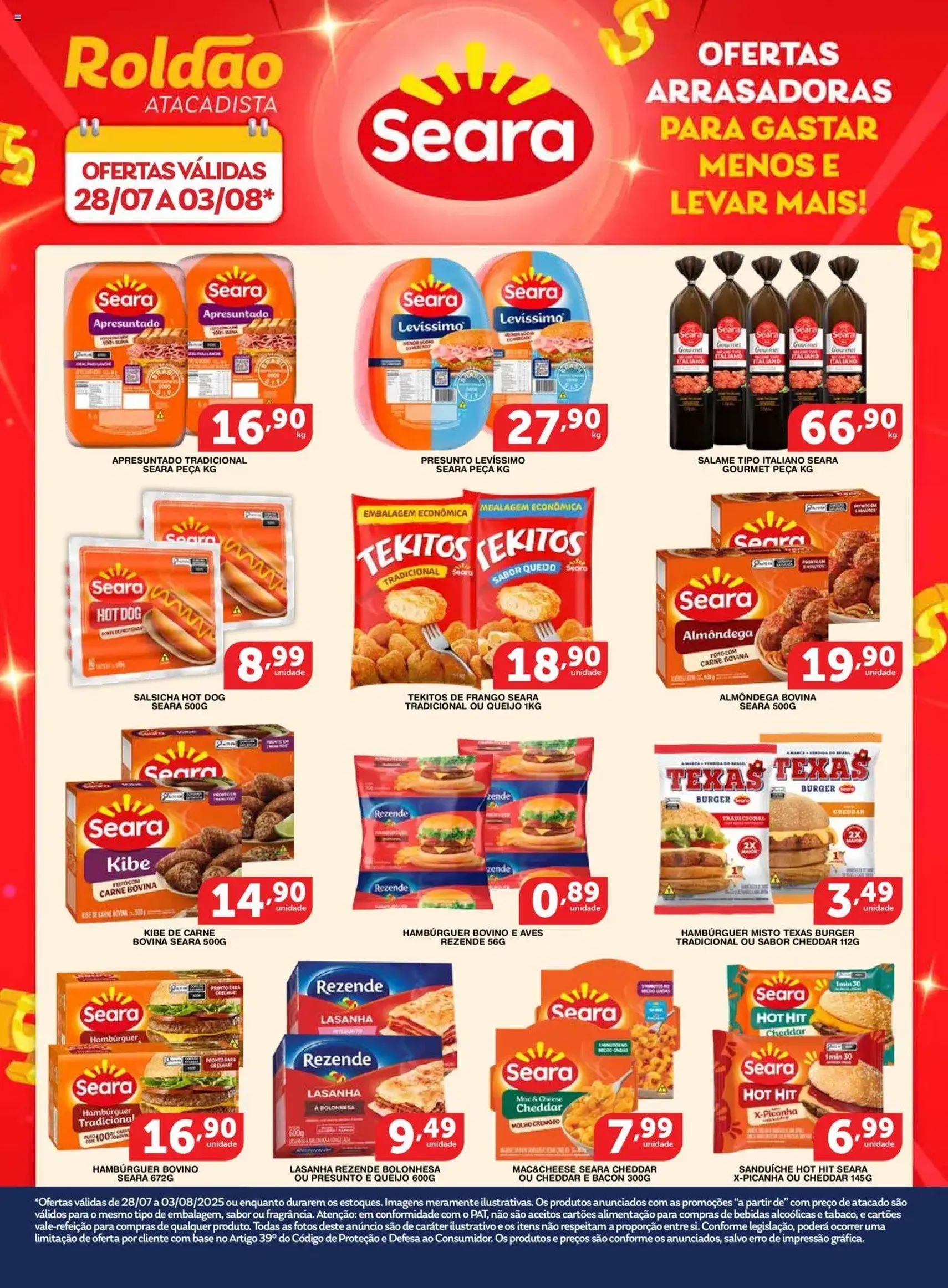 Roldão - Ofertas Seara - folheto válido a partir de 28/07/2025 página 1 de 1