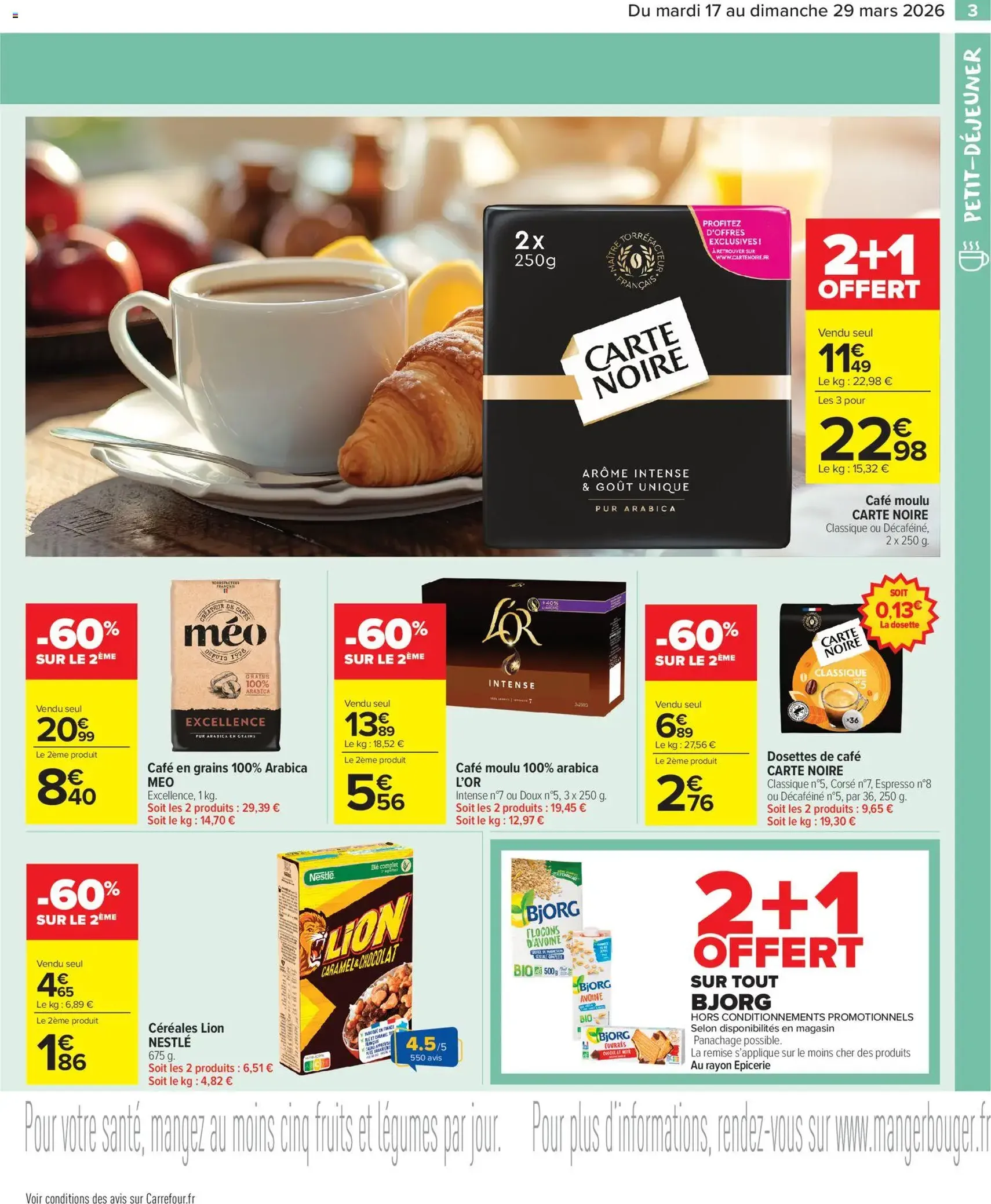 Carrefour Market Petit déjeuner - brochure valable à partir du 17/03/2026, page 5 sur 15