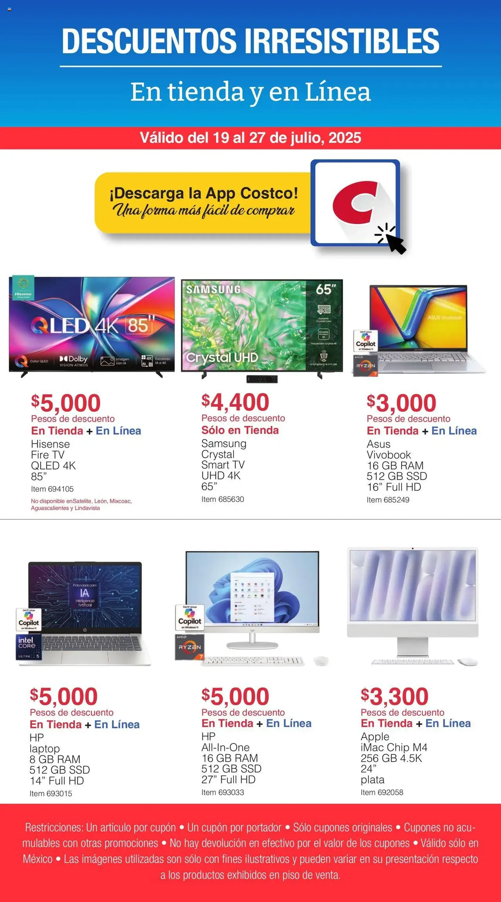 Costco - Catálogo Descuentos Irresistibles - folleto válido desde 19/07/2025 página 1 de 9 Costco - Catálogo Descuentos Irresistibles - folleto válido desde 19/07/2025 página 1 de 9