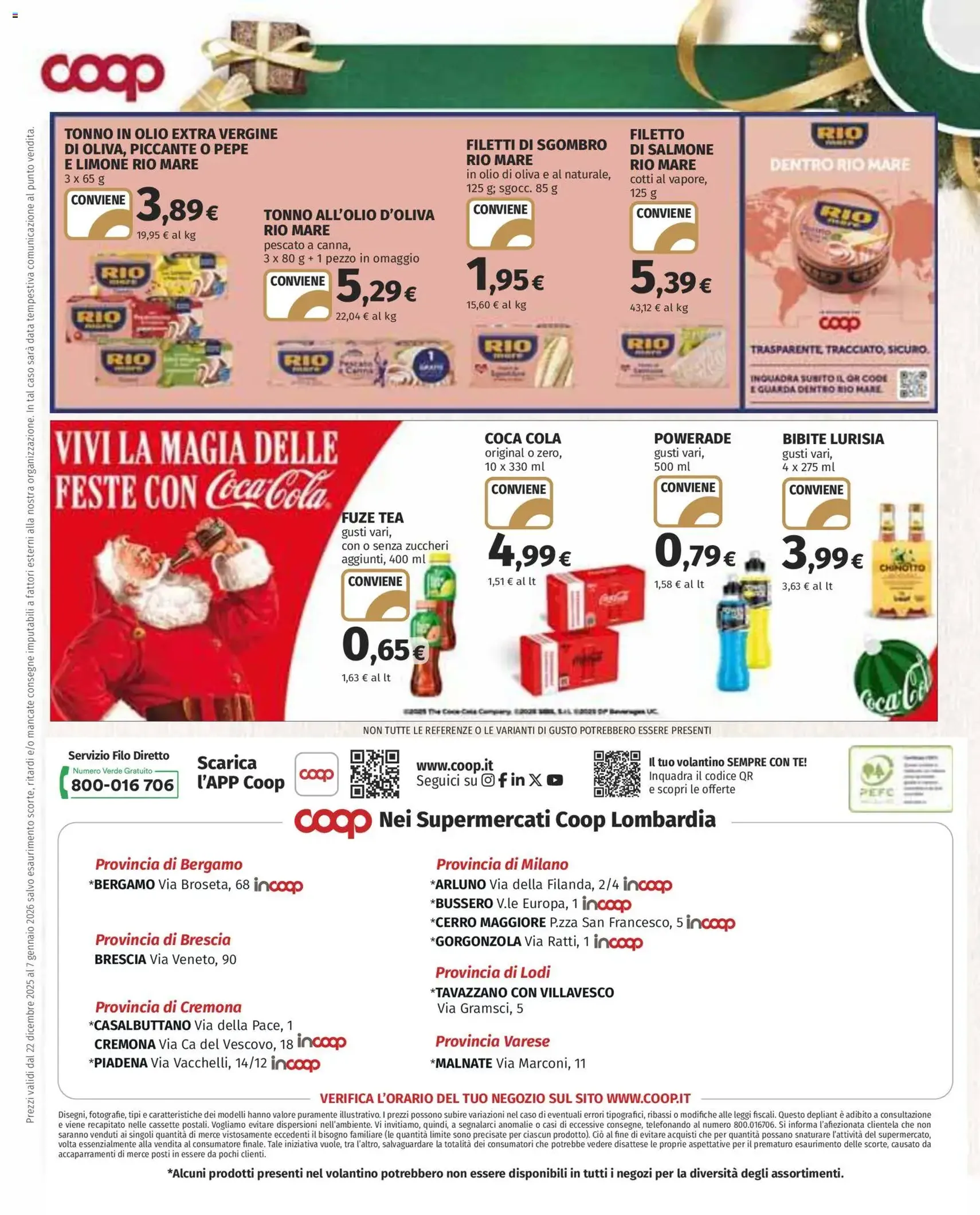 Volantino COOP - volantino valido dal 22/12/2025 pagina 22 di 22
