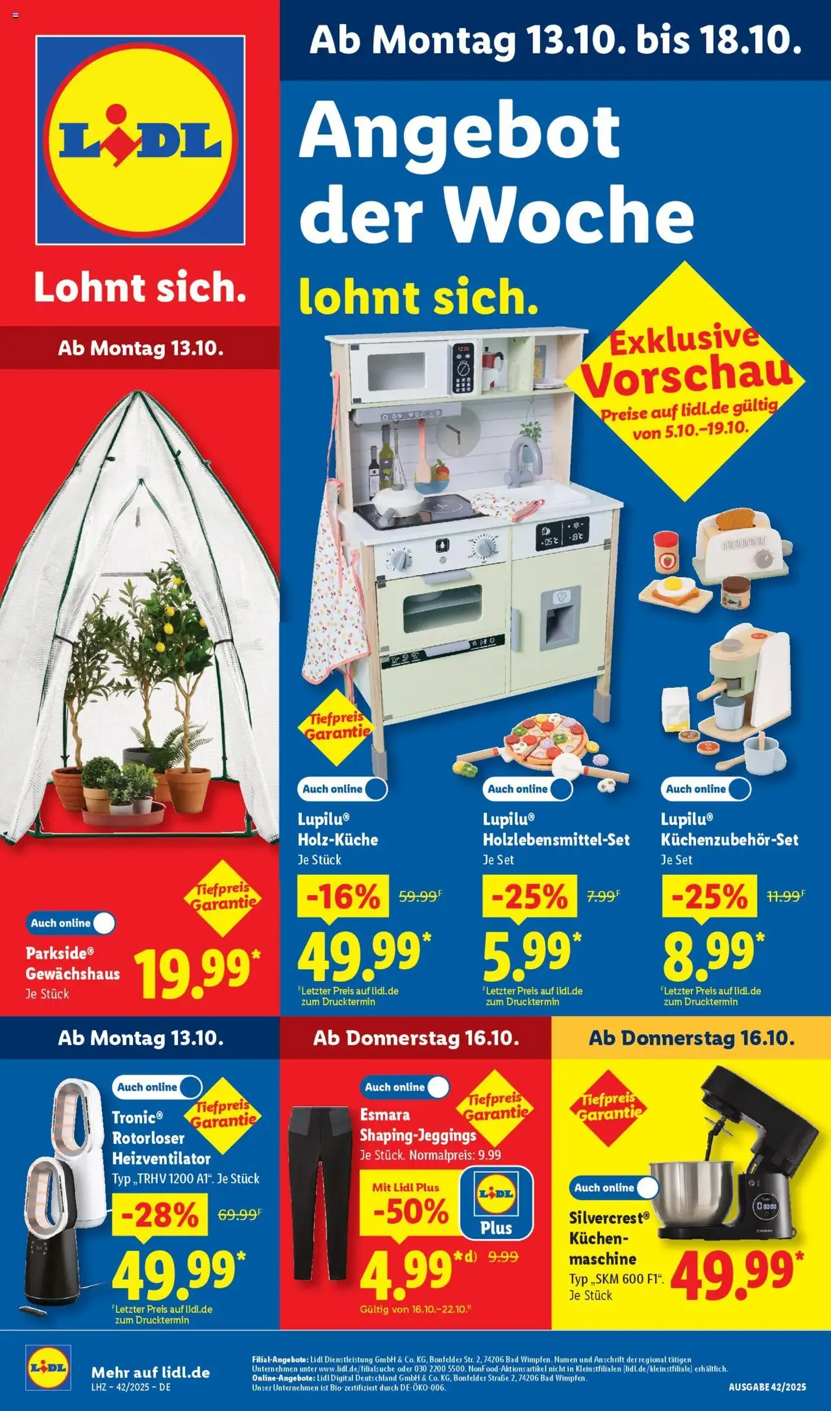 Lidl Prospekt - Gültiger Prospekt ab 13.10.2025, Seite 1 von insgesamt 29 Lidl Prospekt - Gültiger Prospekt ab 13.10.2025, Seite 1 von insgesamt 29